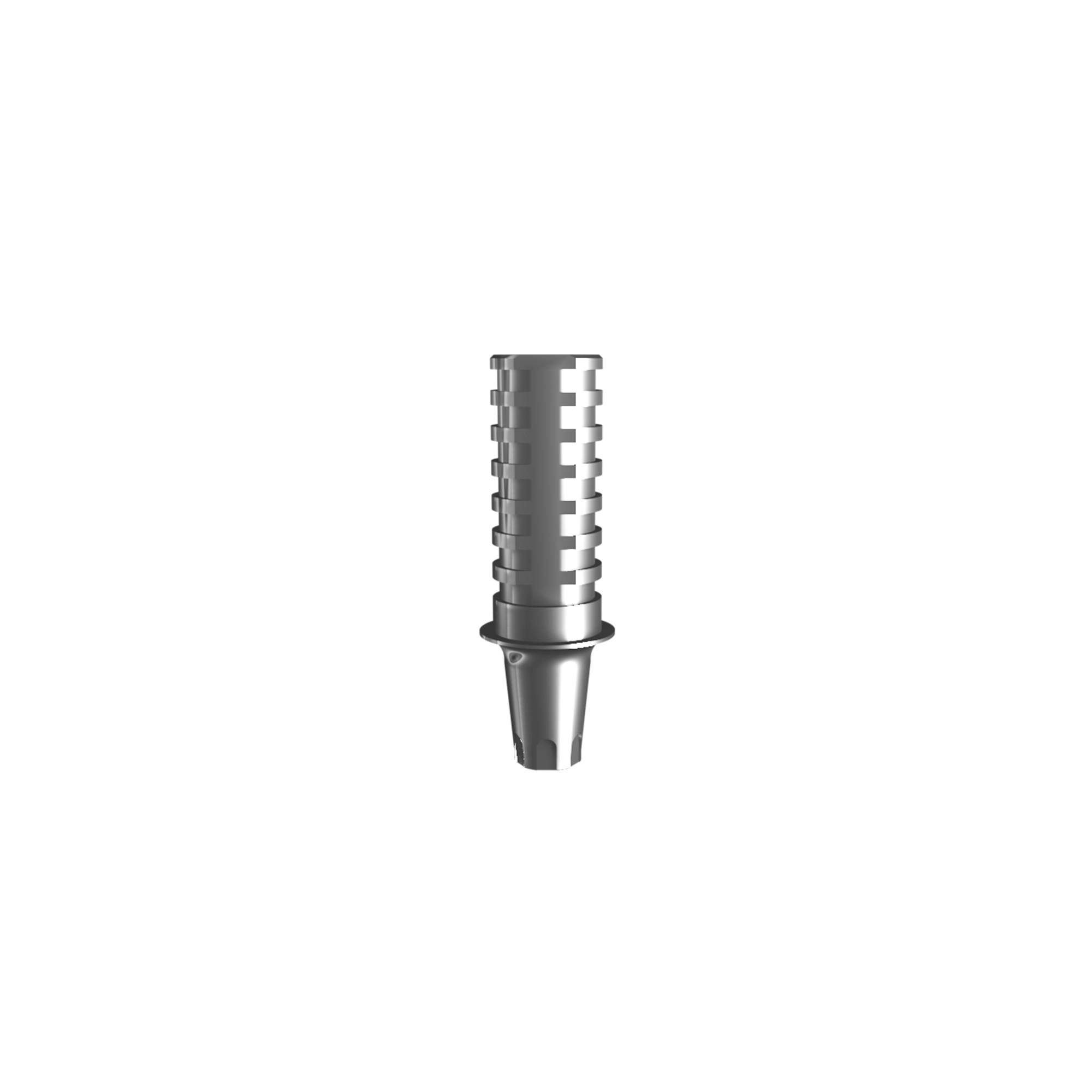 Temporary abutment (H 1.2 mm) for single. Complete with 2 screws + screw-extractor.
