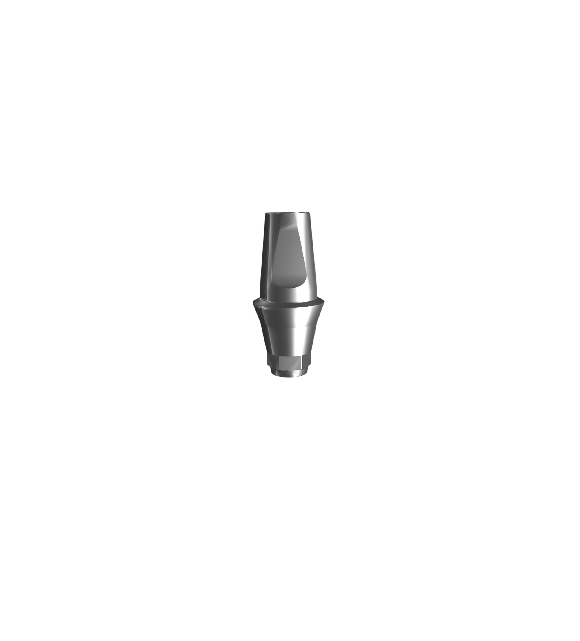 Titanium straight abutment (H 2.0 mm).