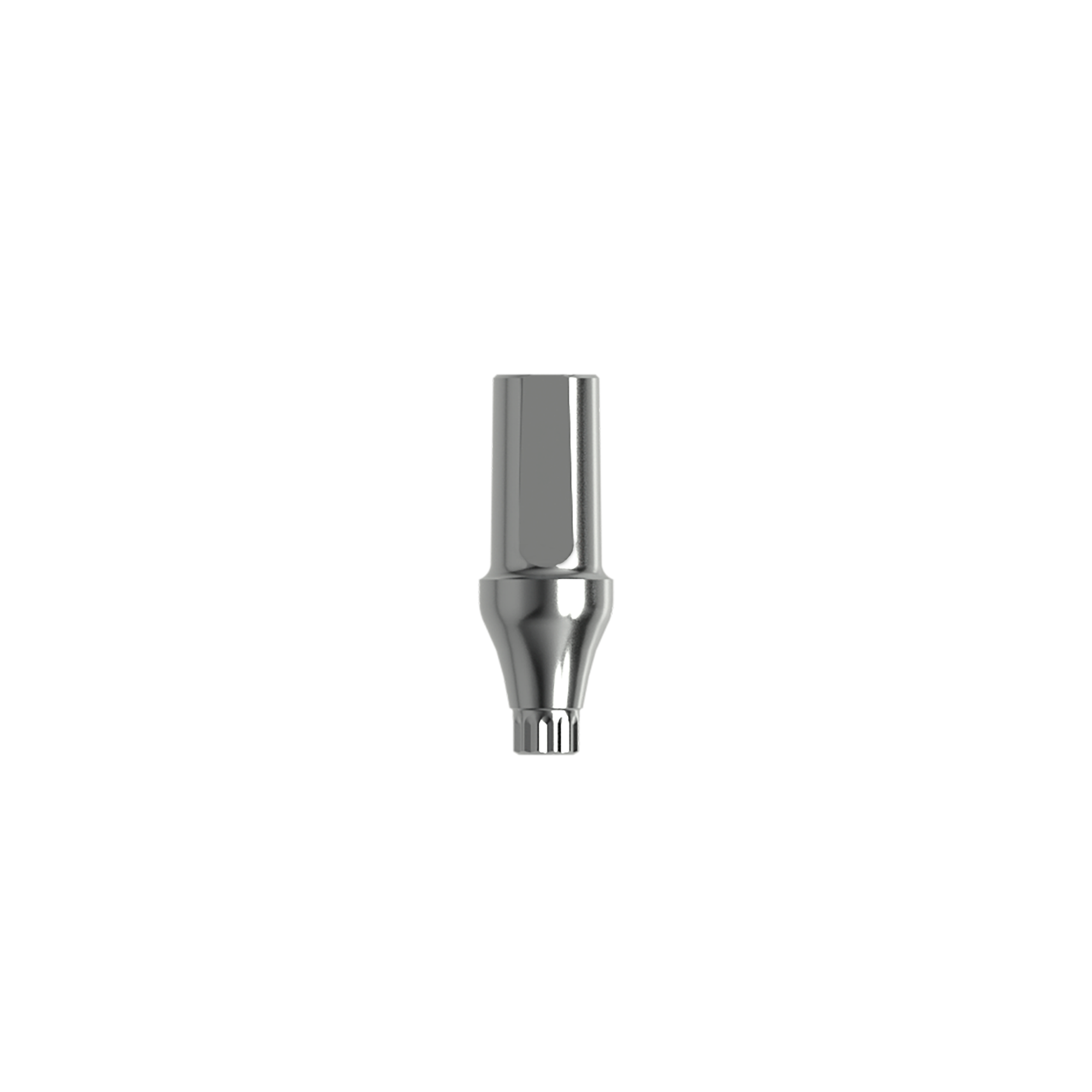 Titanium straight abutment ⌀ 3,0 (H 3,0 mm). Complete with 2 screws