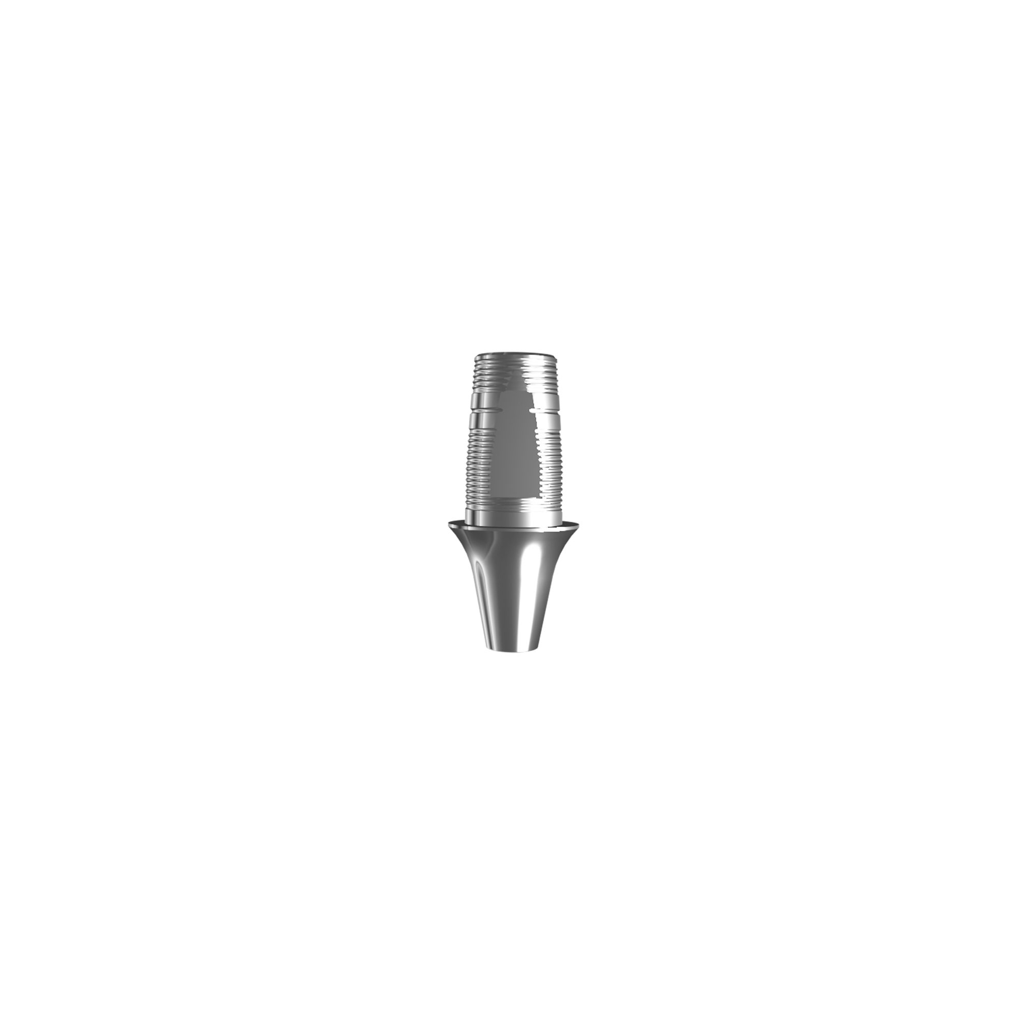 Titanium base, GeoMedi compatible, ⌀ 3,5/4,0 (H 2,0 mm) for bridge.