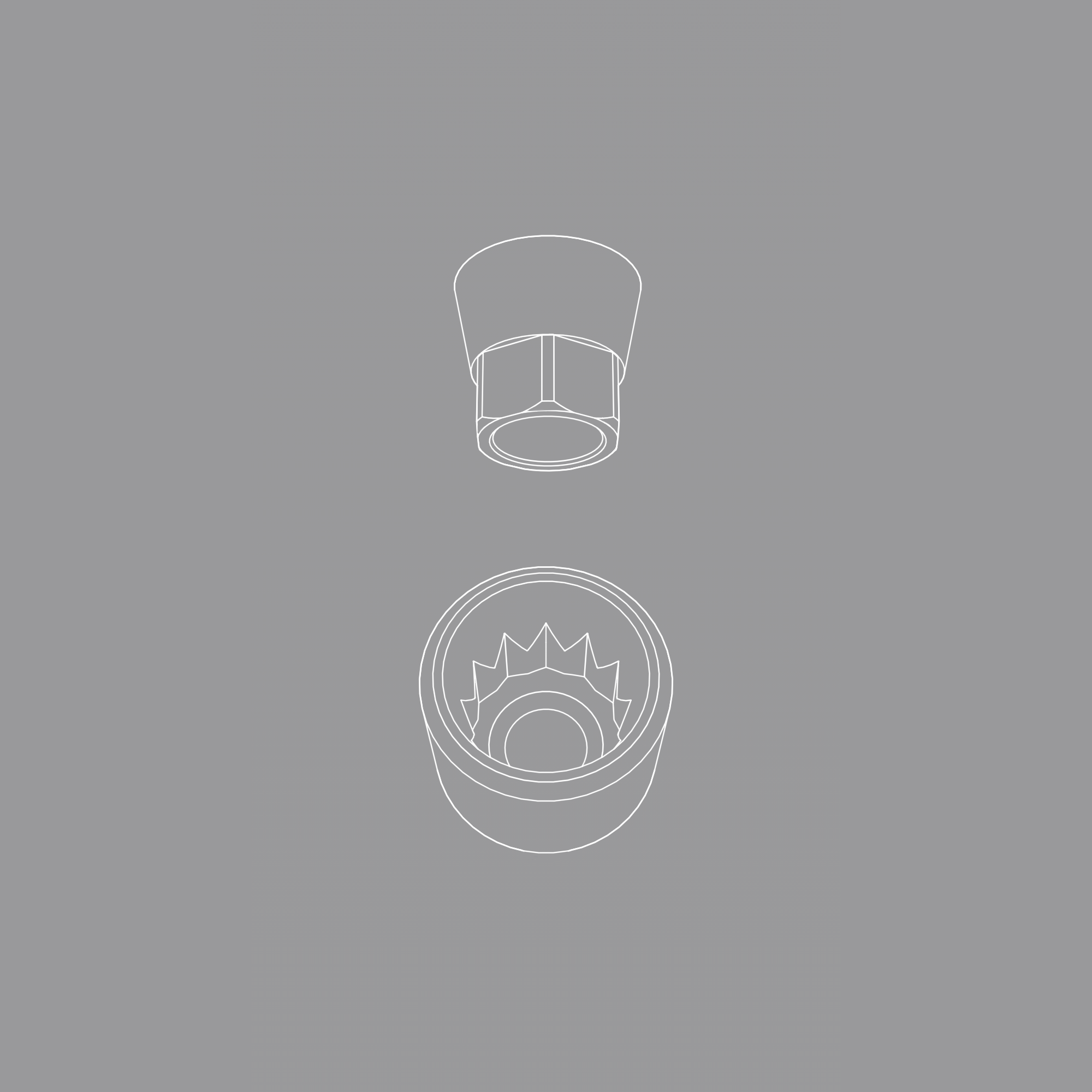 Titanium base, GeoMedi compatible, ⌀ 3,5/4,0 (H 2,0 mm) for single.
