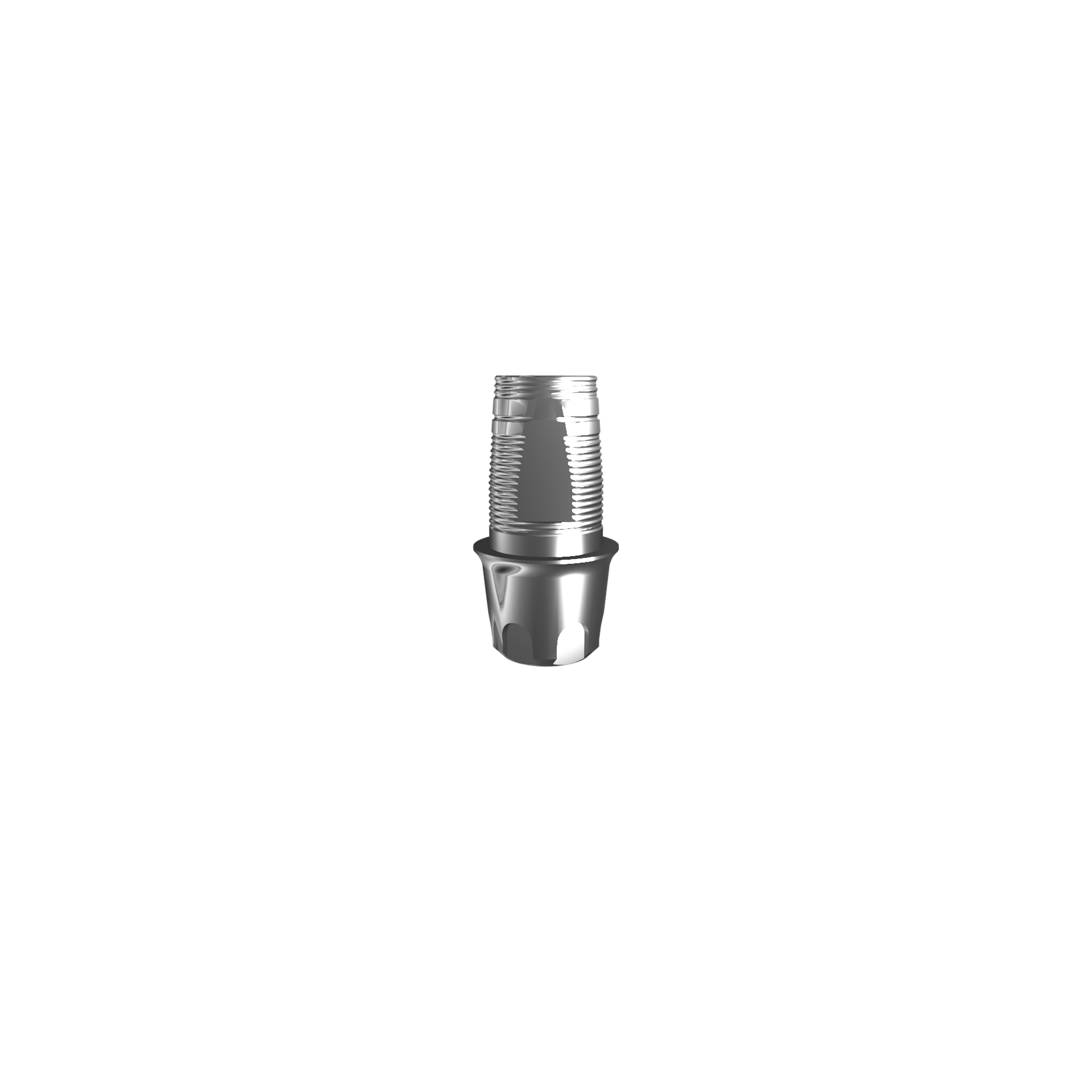 Titanium base, GeoMedi compatible, WP (H 1.3 mm) for single.
