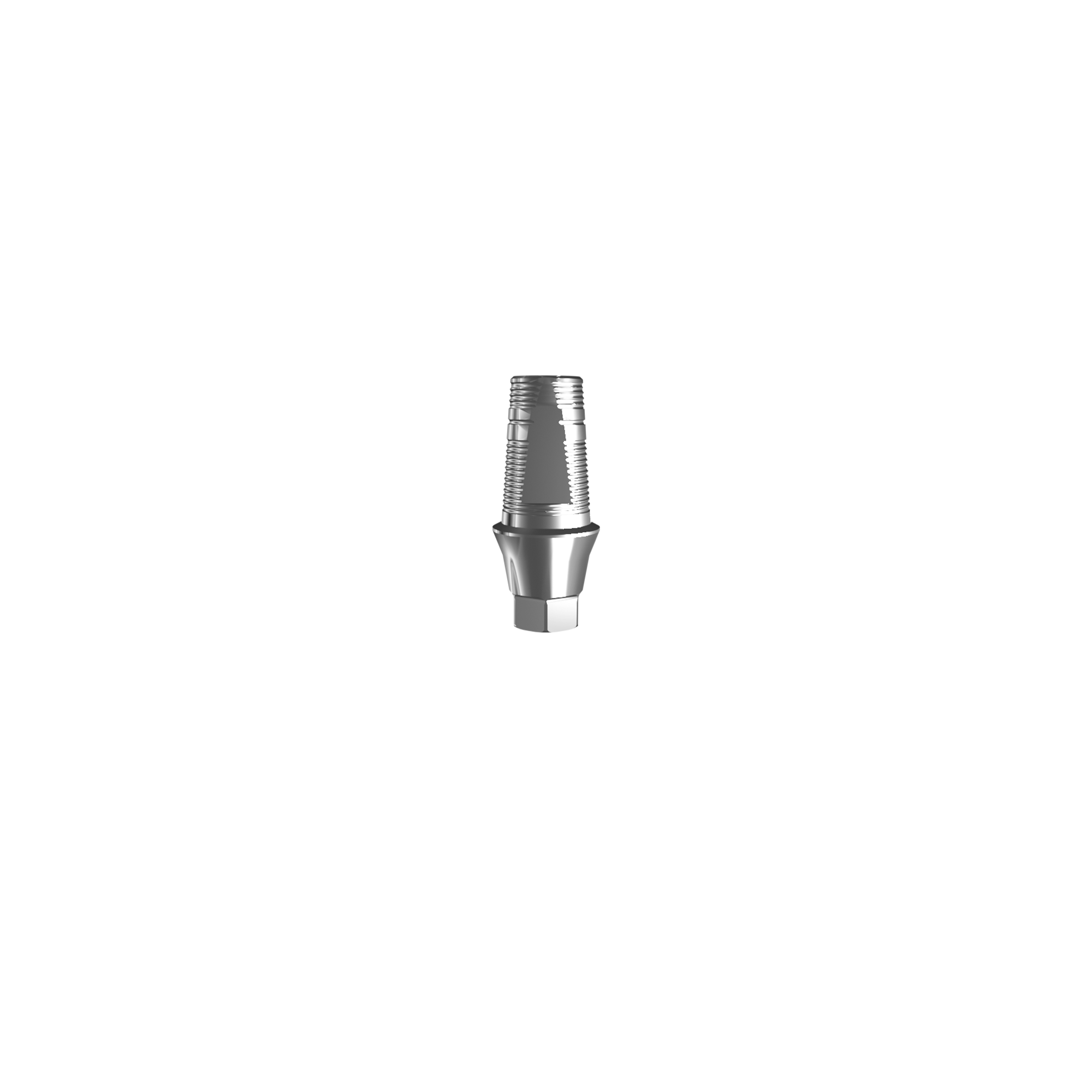 Titanium base, GeoMedi compatible, Regular (H 1,3 mm) for single.
