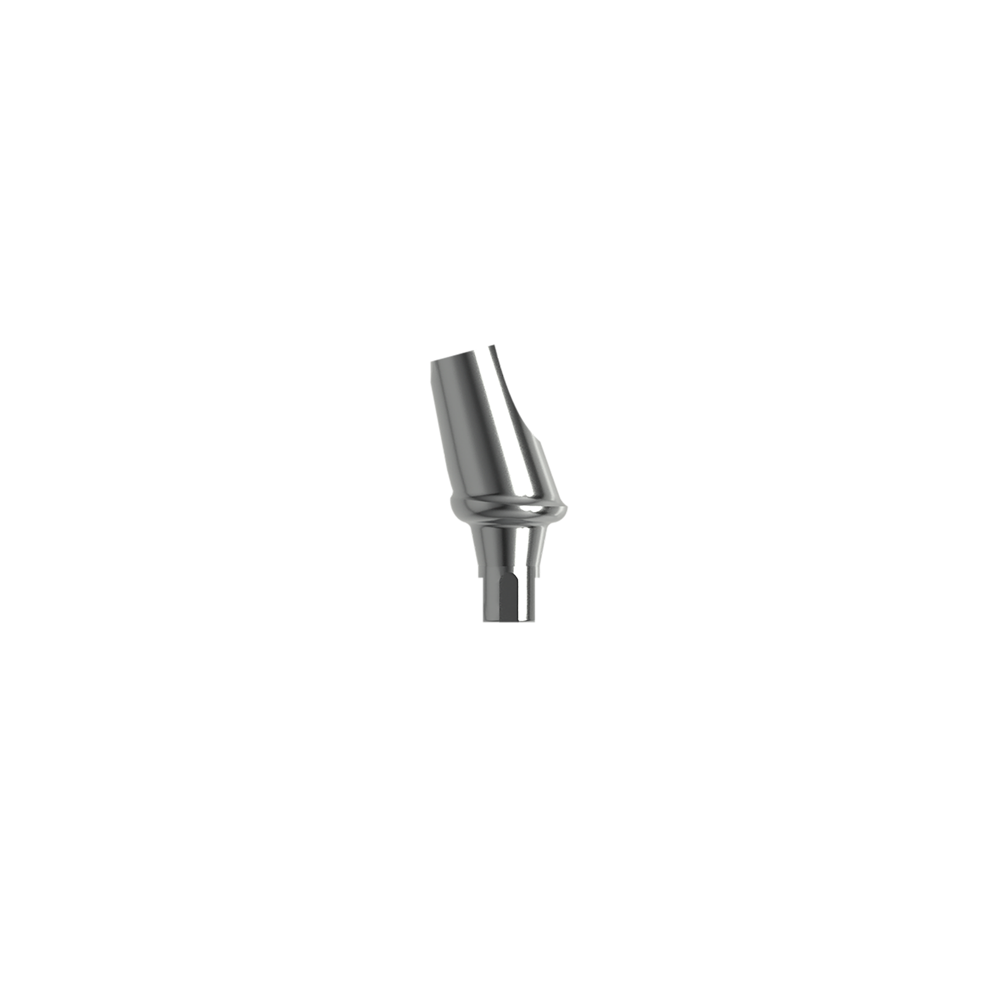 Titanium angled abutment 15°, NC (H 1.0 mm).