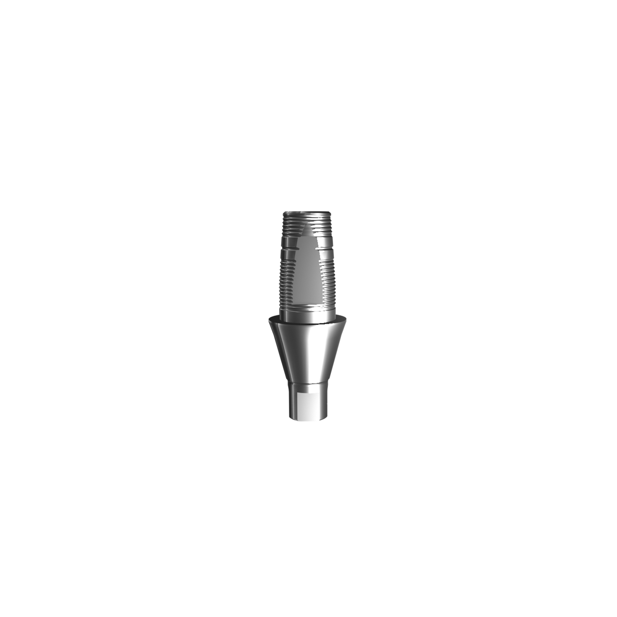Titanium base, GeoMedi compatible NC (H 3,0 mm) for single.