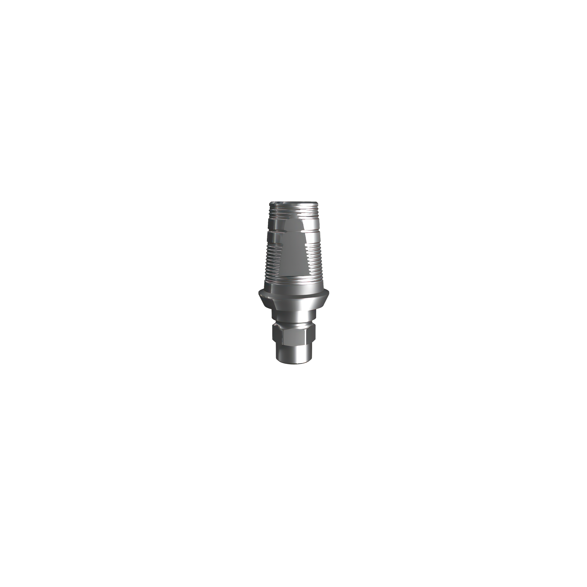 Titanium base, GeoMedi compatible ⌀ 3,4 (H 1,3 mm) for single.