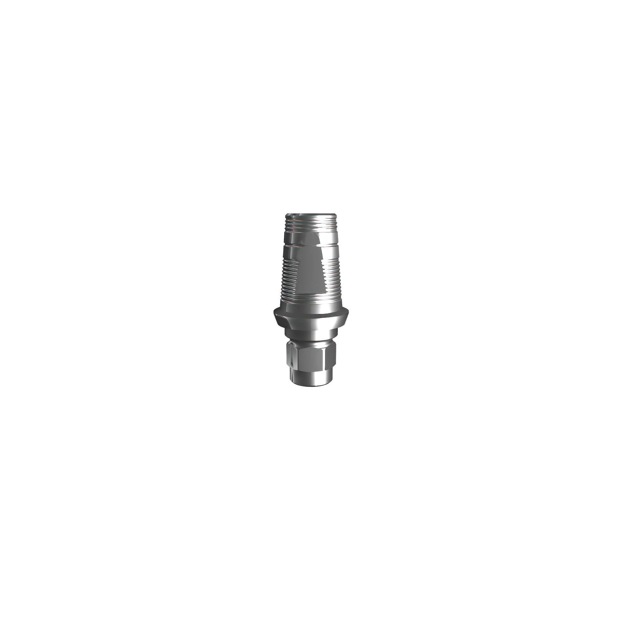 Titanium base, GeoMedi compatible ⌀ 3,8 (H 1,3 mm) for single.