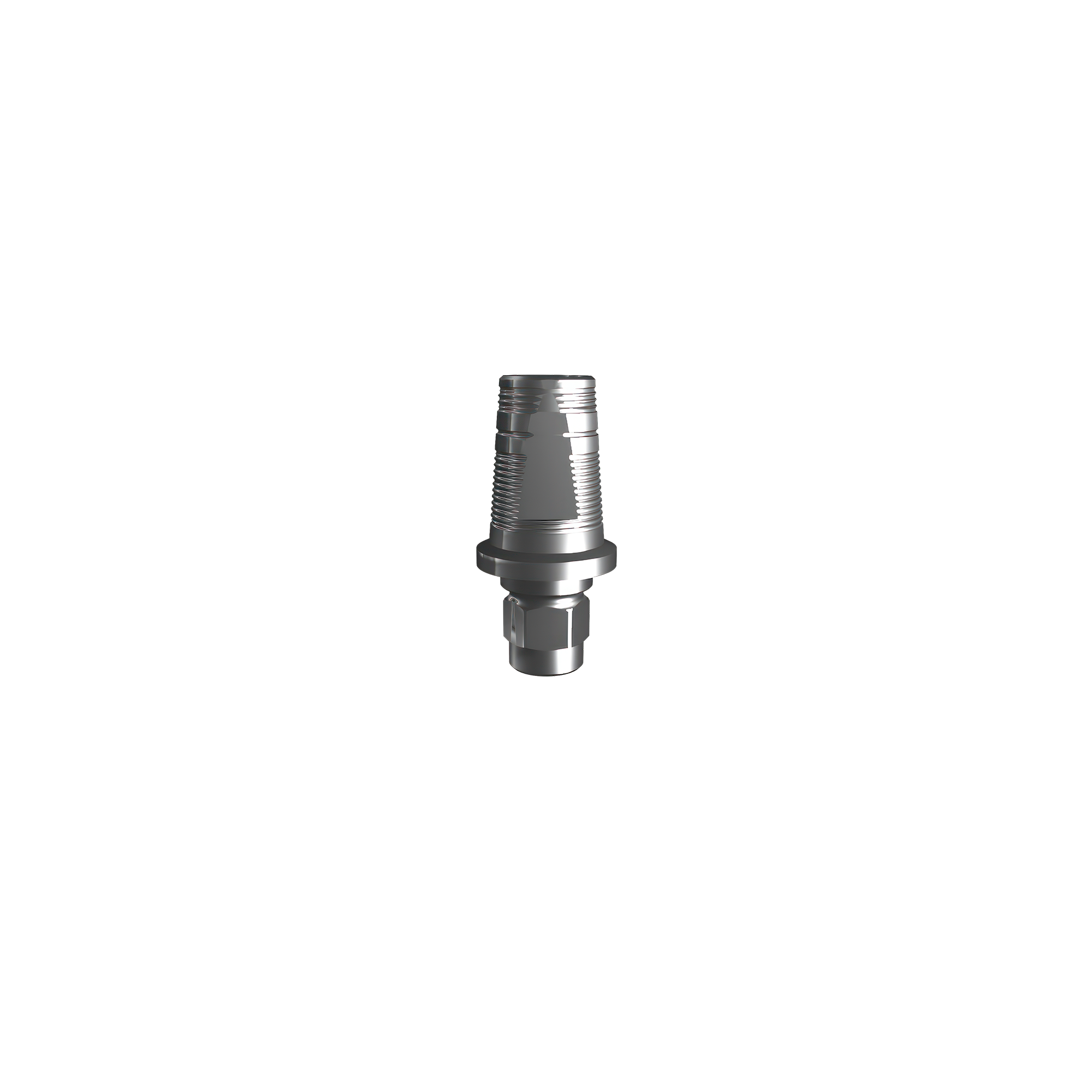 Titanium base, GeoMedi compatible ⌀ 4,5 (H 1,3 mm) for single.