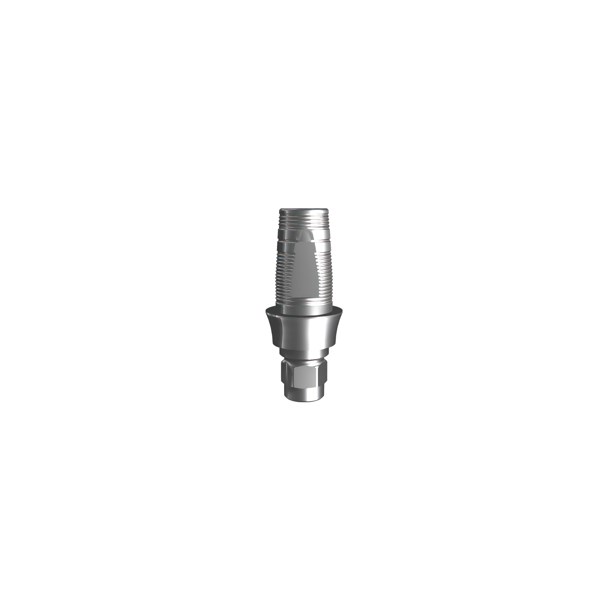 Titanium base, GeoMedi compatible ⌀ 3,8 (H 2,0 mm) for single.