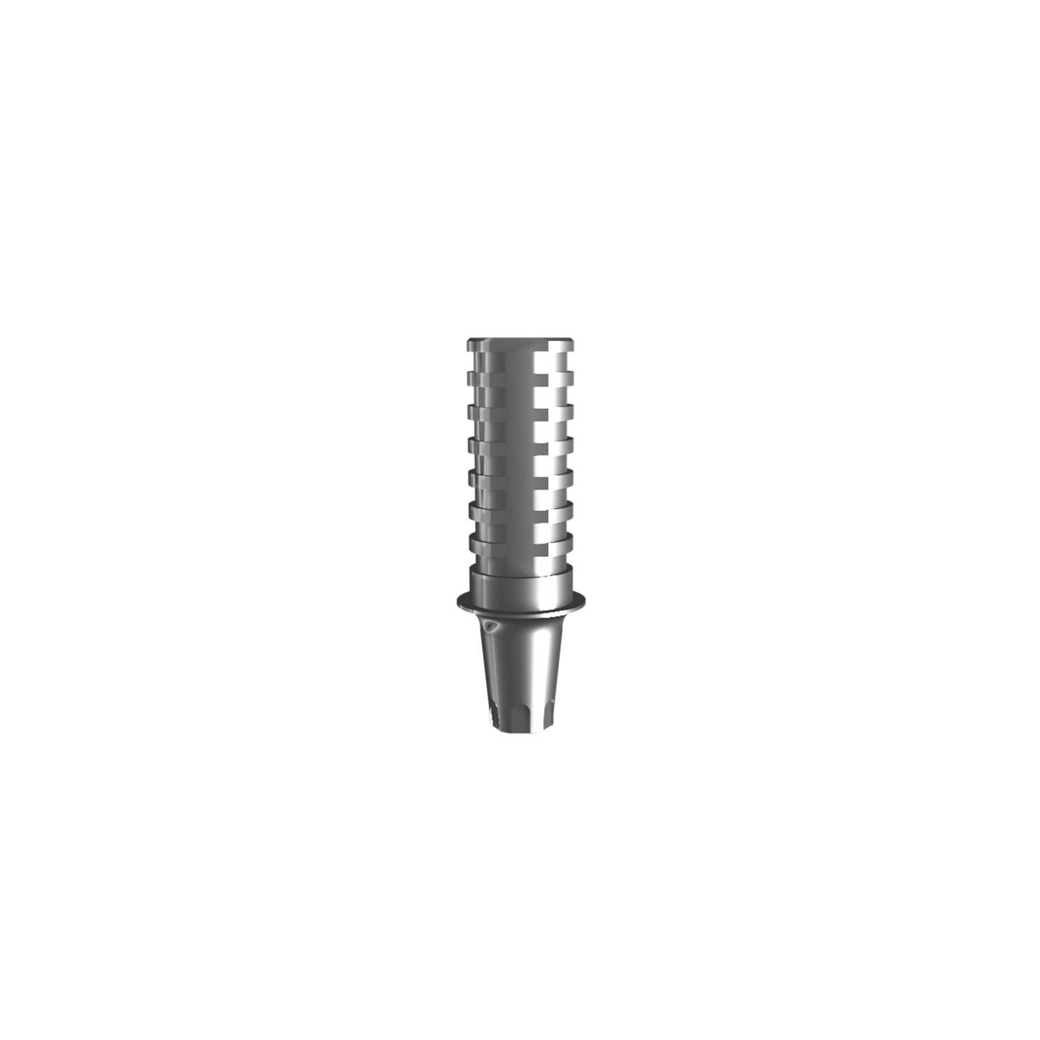 Temporary abutment (H 1.2 mm) for single. Complete with 2 screws + screw-extractor.