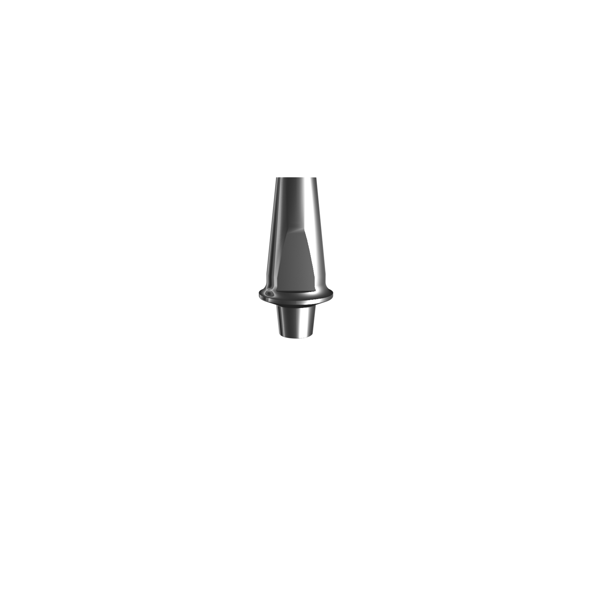 Titanium straight abutment, (H 1.0 mm) С/4. Complete with 2 screws + screw-extractor.
