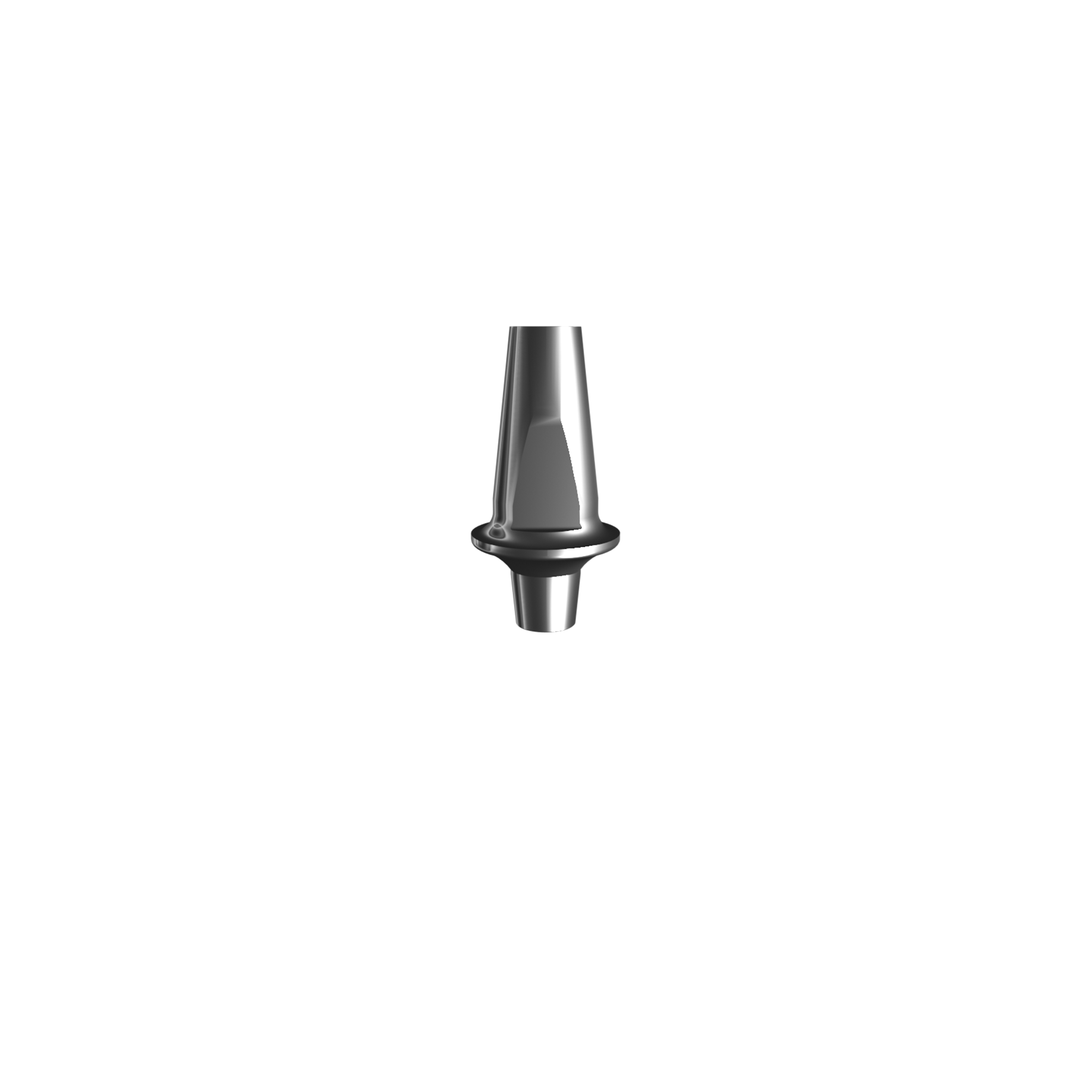 Titanium straight abutment, (H 2.0 mm) С/4. Complete with 2 screws + screw-extractor.