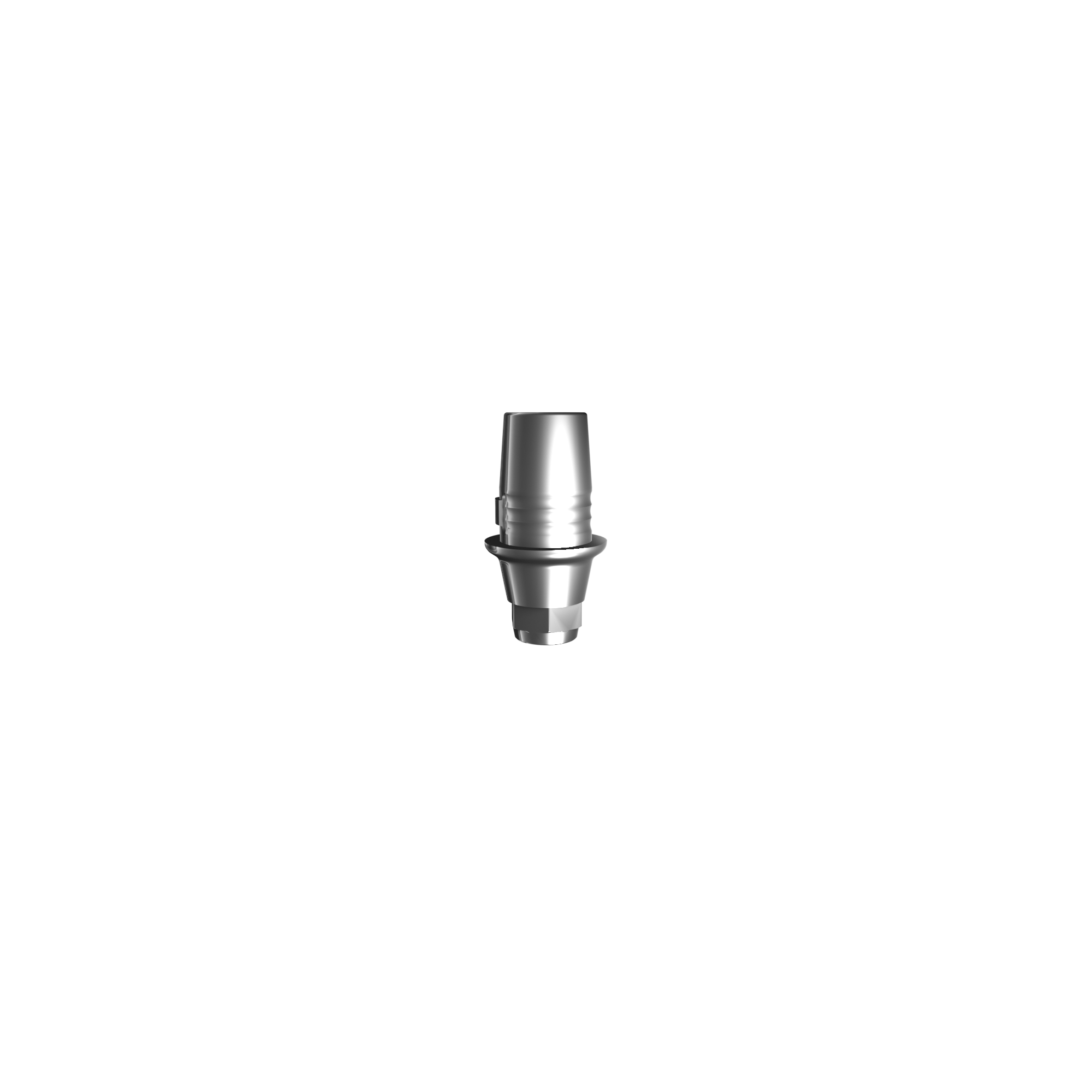 Titanium base, Cerec compatible (H 1.0 mm) for single.