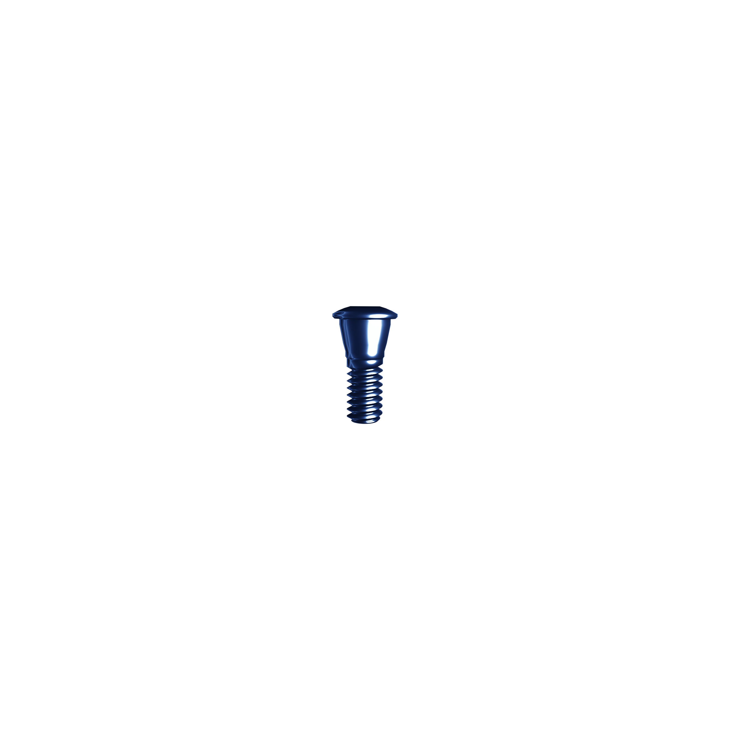 Implant cover screw (H 0.0 mm).