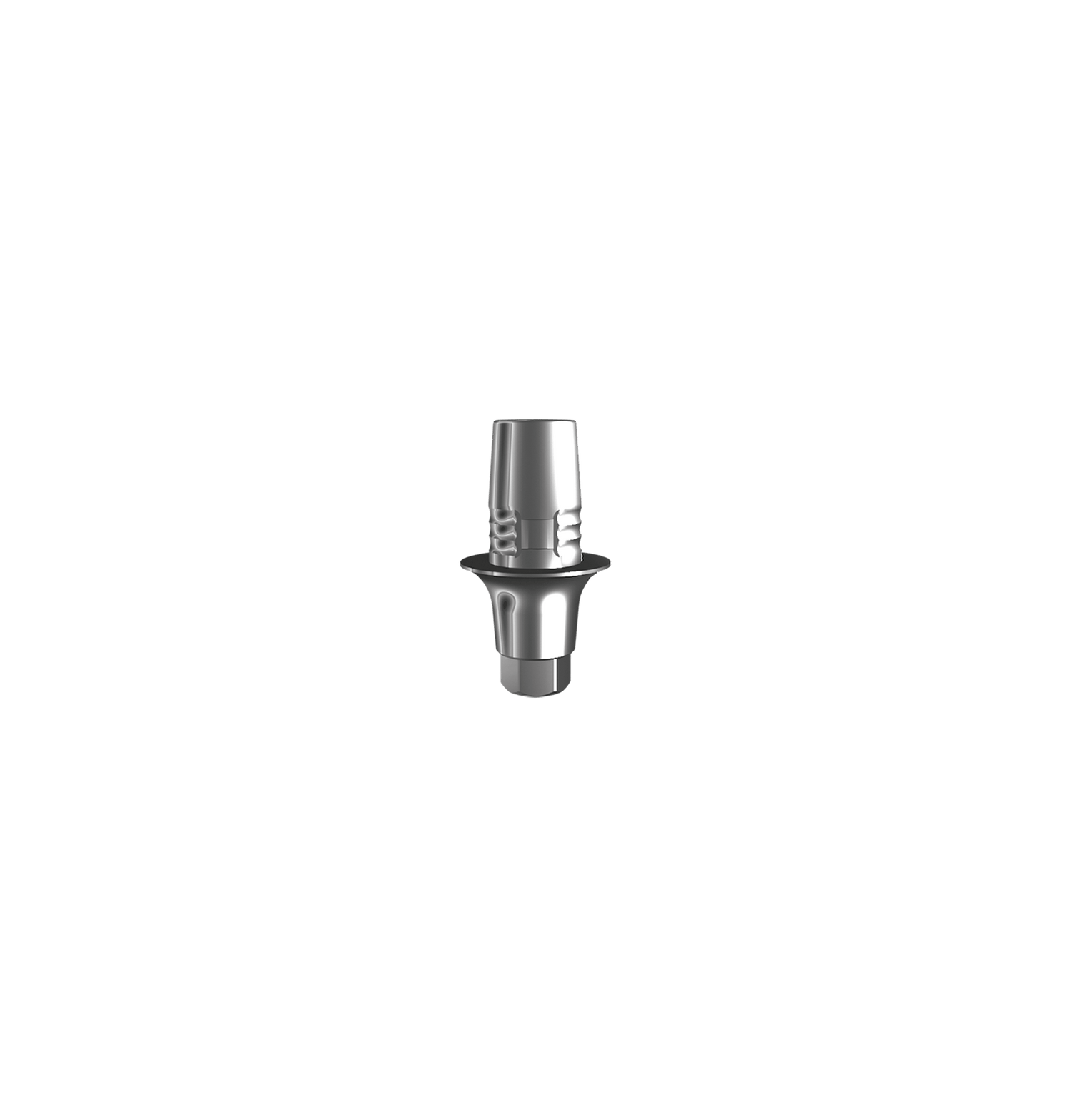 Titanium base, Cerec compatible (H 2.0 mm) for single.