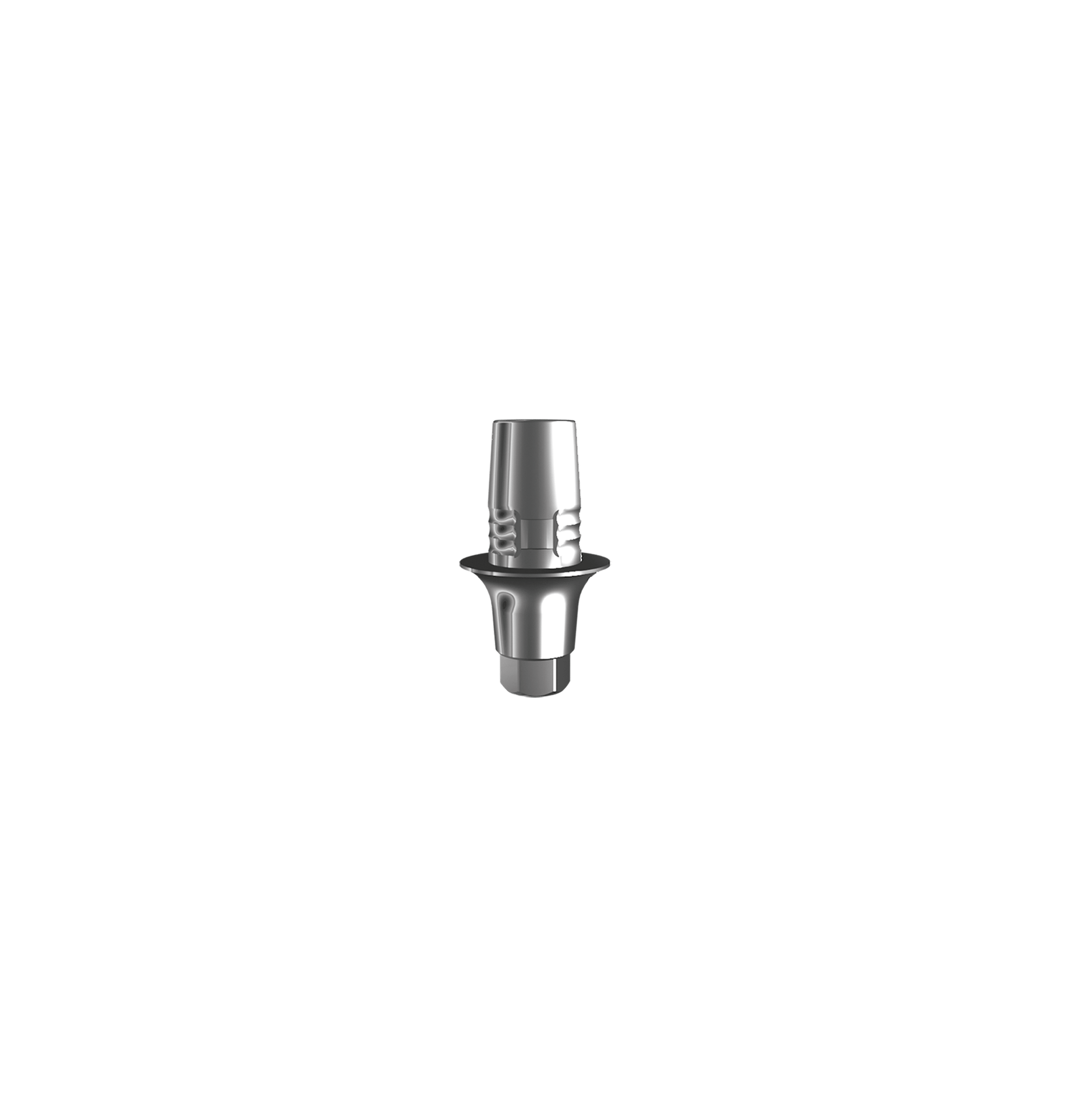 Titanium base, Cerec compatible (H 2.0 mm) for single.