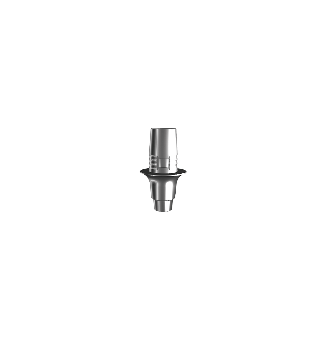 Titanium base, Cerec compatible (H 2.0 mm) for bridge.