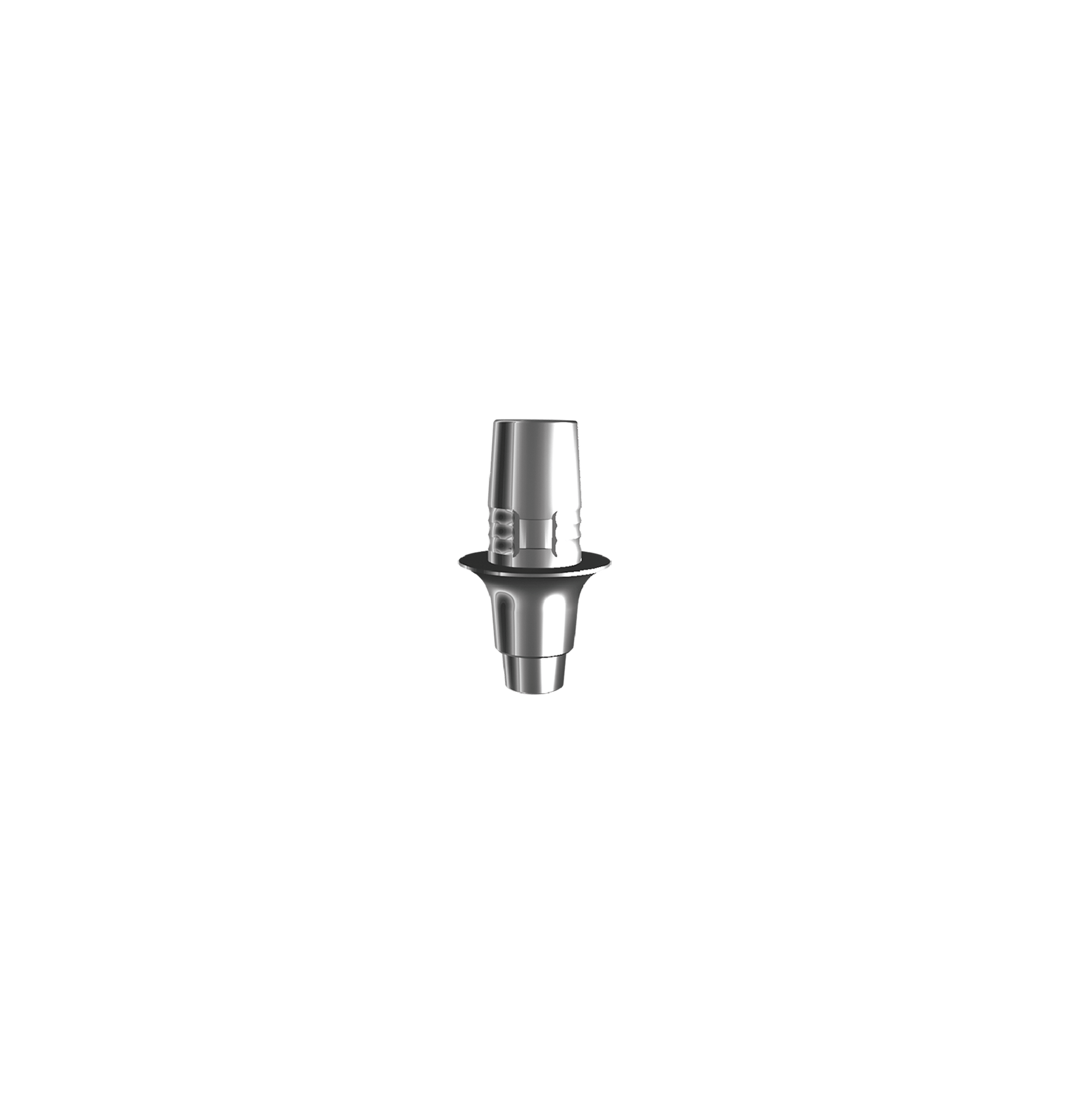 Titanium base, Cerec compatible (H 2.0 mm) for bridge.