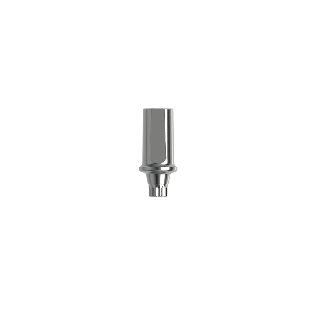 Titanium straight abutment ⌀ 3,0 (H 1,0 mm). Complete with 2 screws
