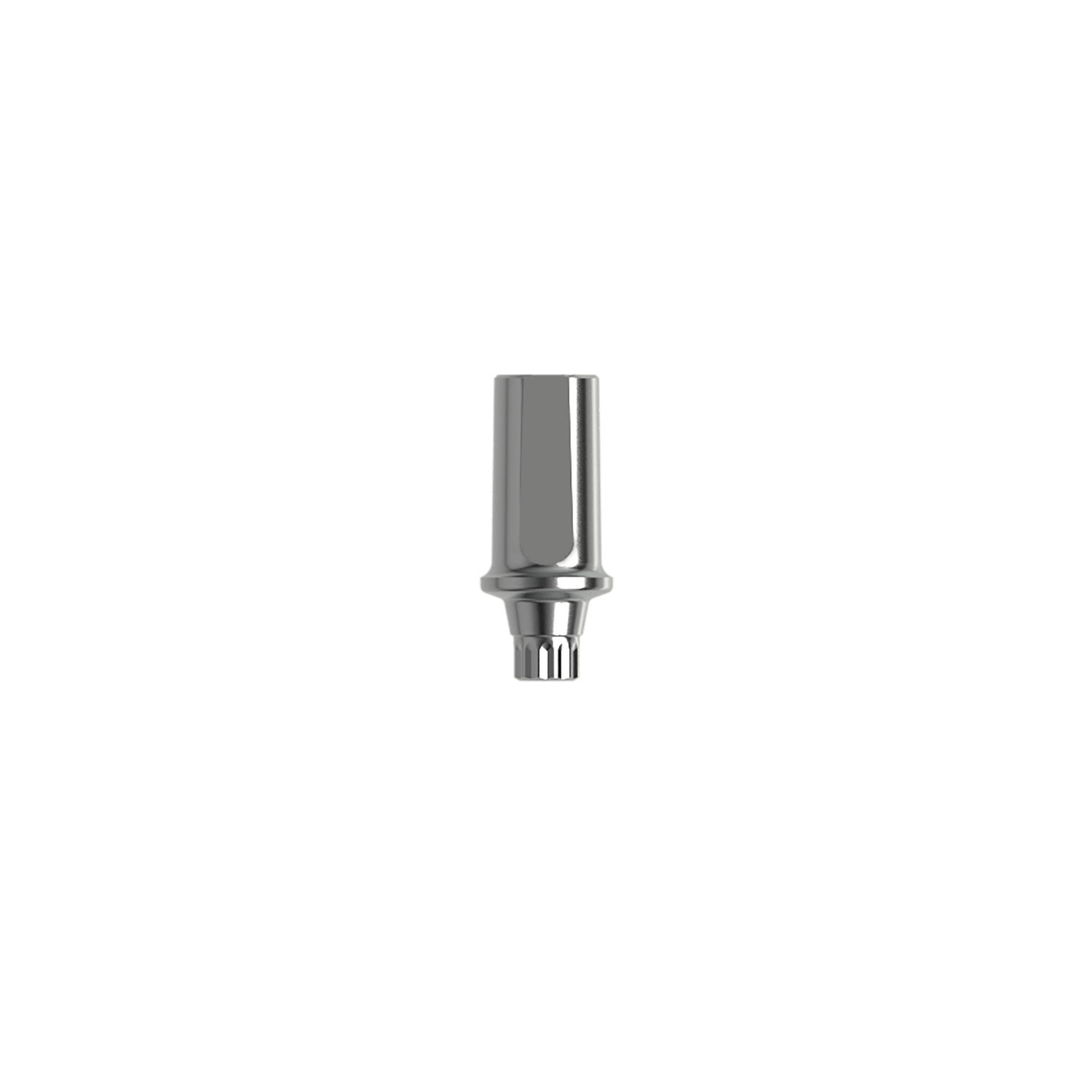Titanium straight abutment ⌀ 3,0 (H 1,0 mm). Complete with 2 screws