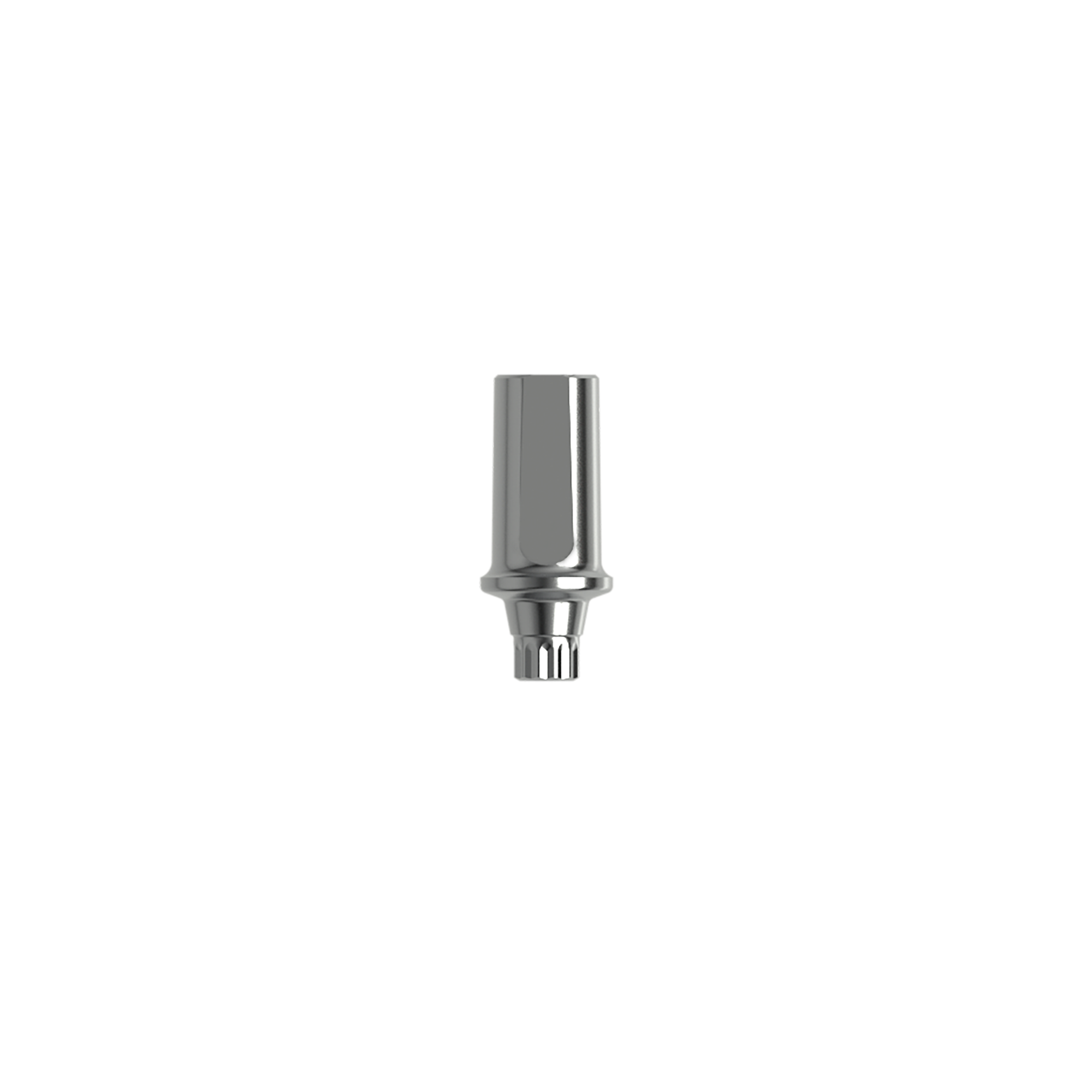Titanium straight abutment ⌀ 3,0 (H 1,0 mm). Complete with 2 screws