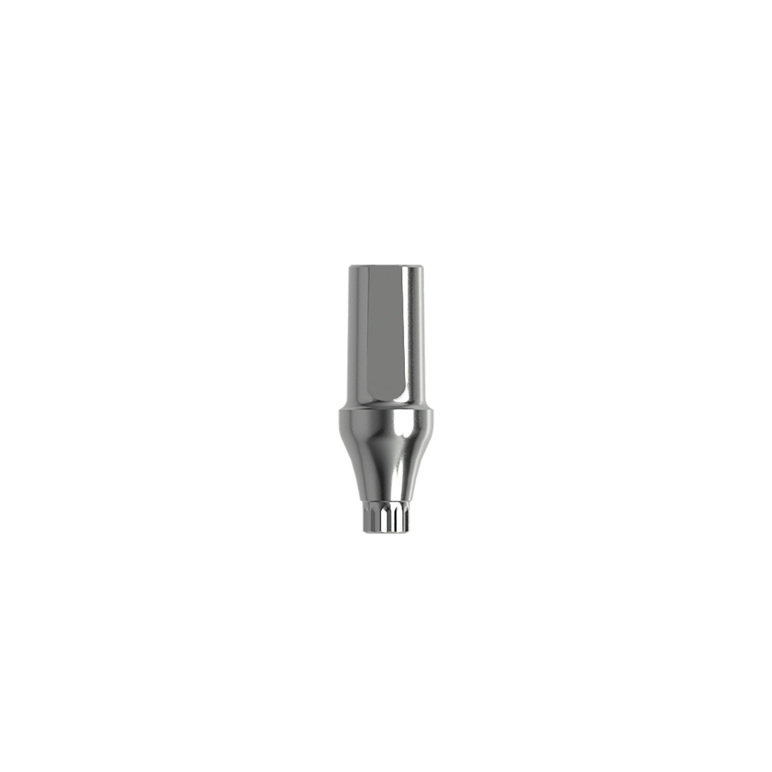 Titanium straight abutment ⌀ 3,0 (H 3,0 mm). Complete with 2 screws