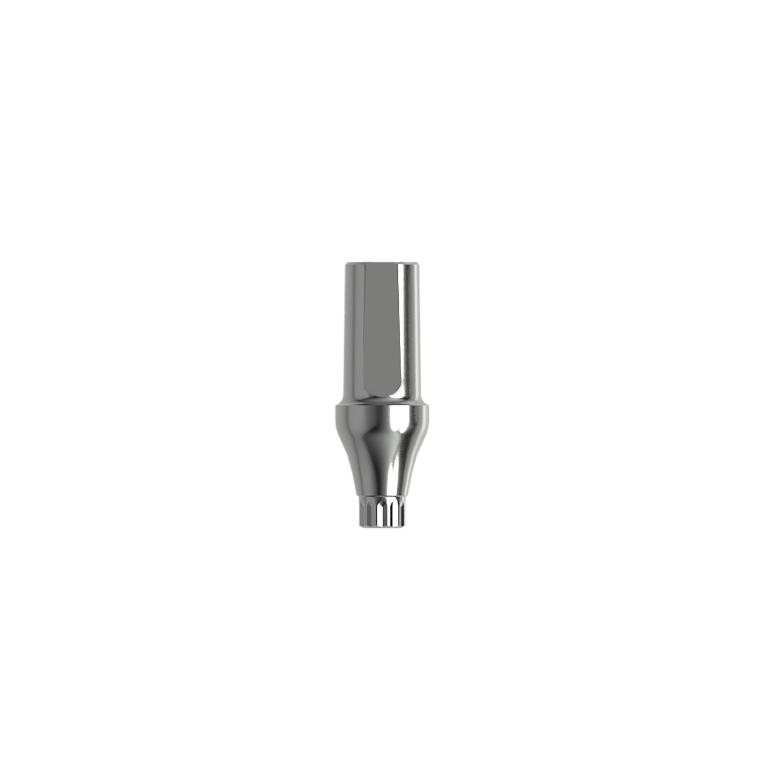Titanium straight abutment ⌀ 3,0 (H 3,0 mm). Complete with 2 screws