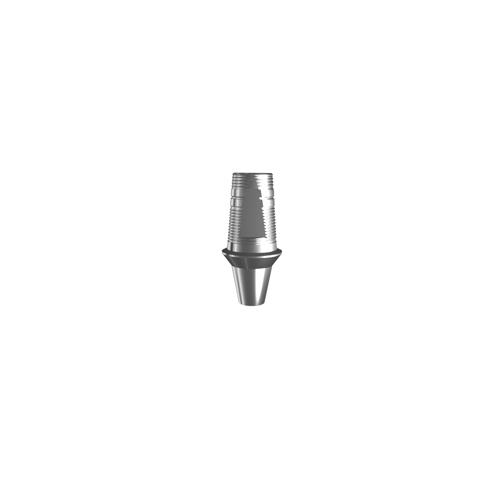 Titanium base, GeoMedi compatible, ⌀ 3,5/4,0 (H 1,3 mm) for bridge.