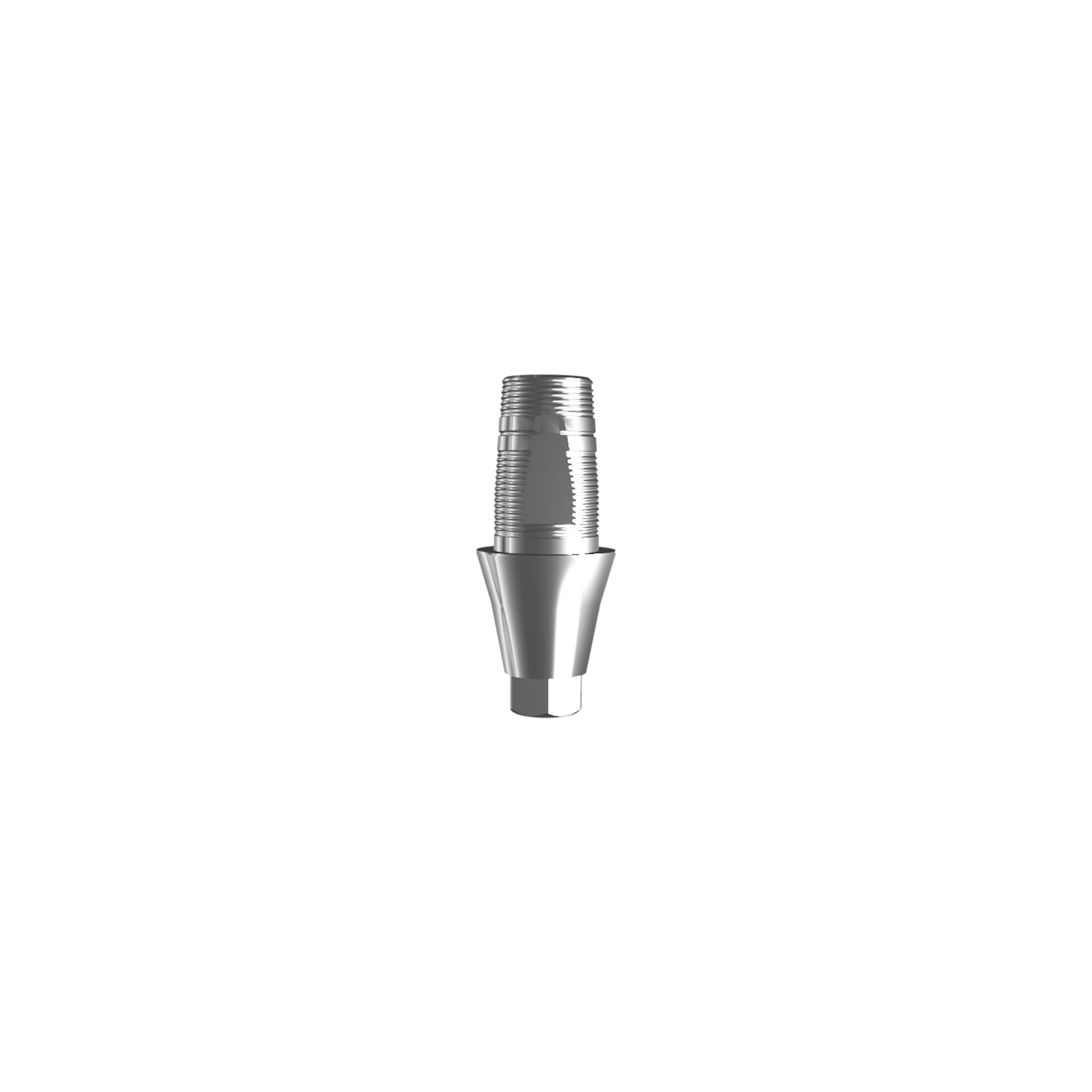 Titanium base, GeoMedi compatible, ⌀ 4,5/5,0 (H 2,0 mm) for single.