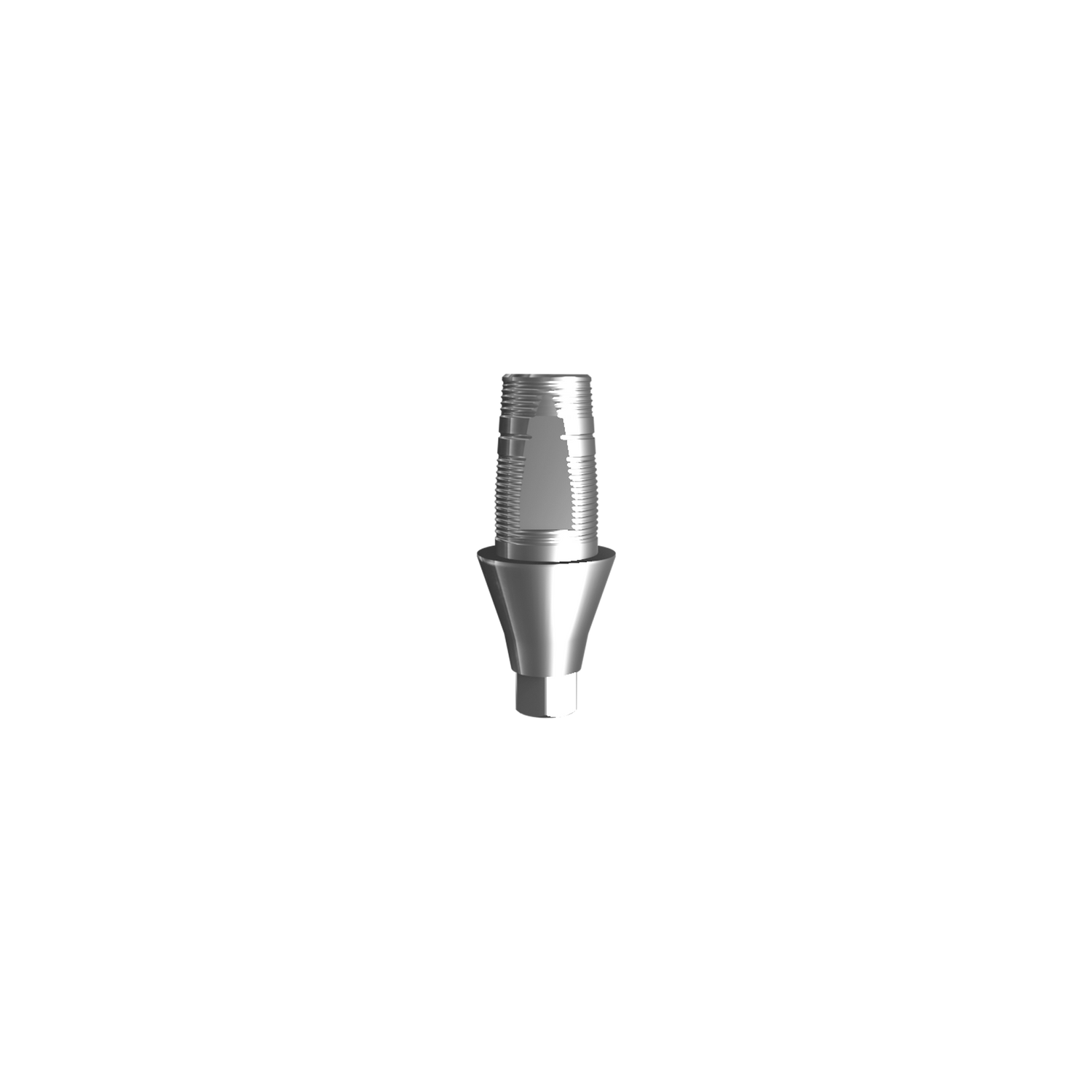 Titanium base, GeoMedi compatible, ⌀ 3,5/4,0 (H 3,0 mm) for single.