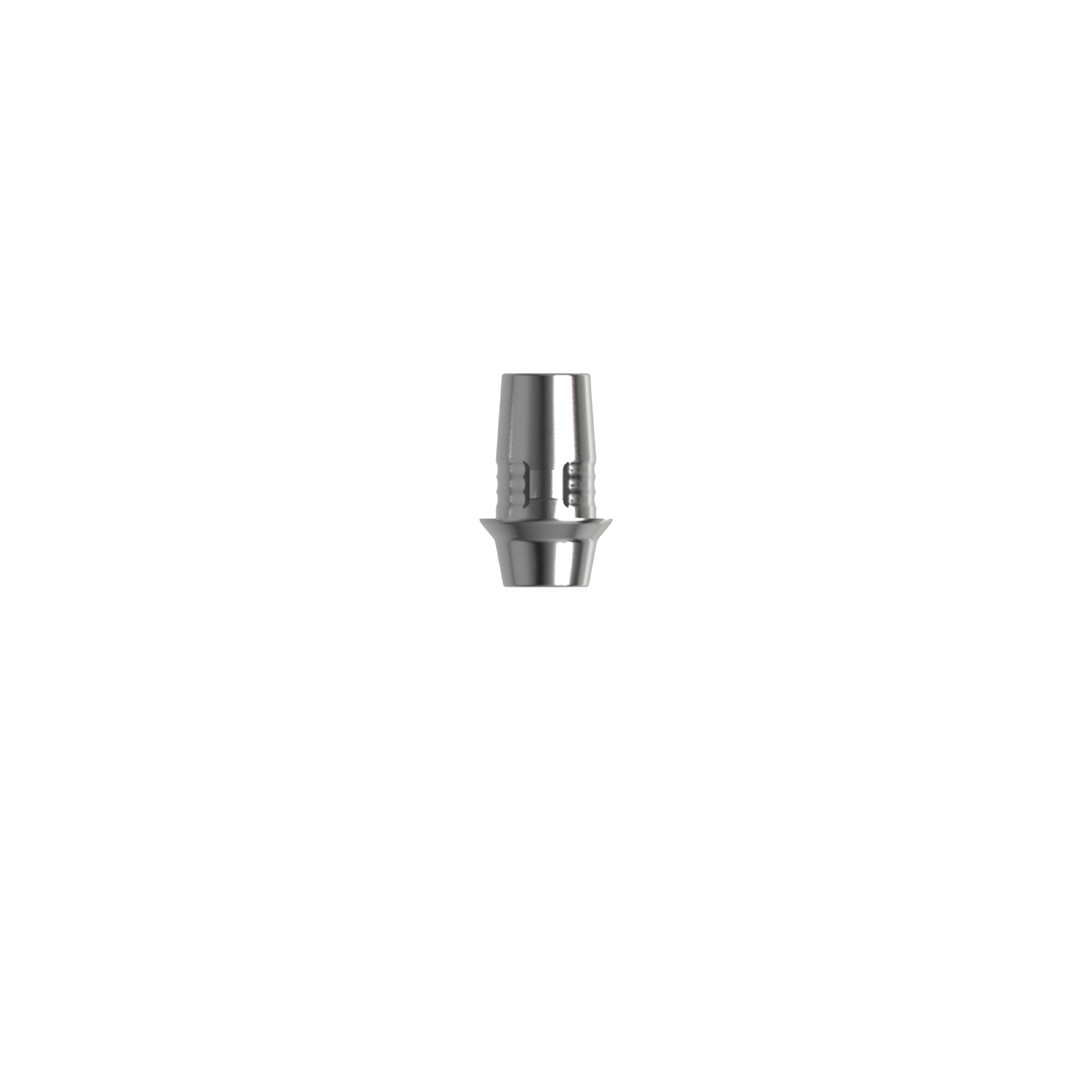 Titanium base, Cerec compatible (H 1.0 mm) for bridge.
