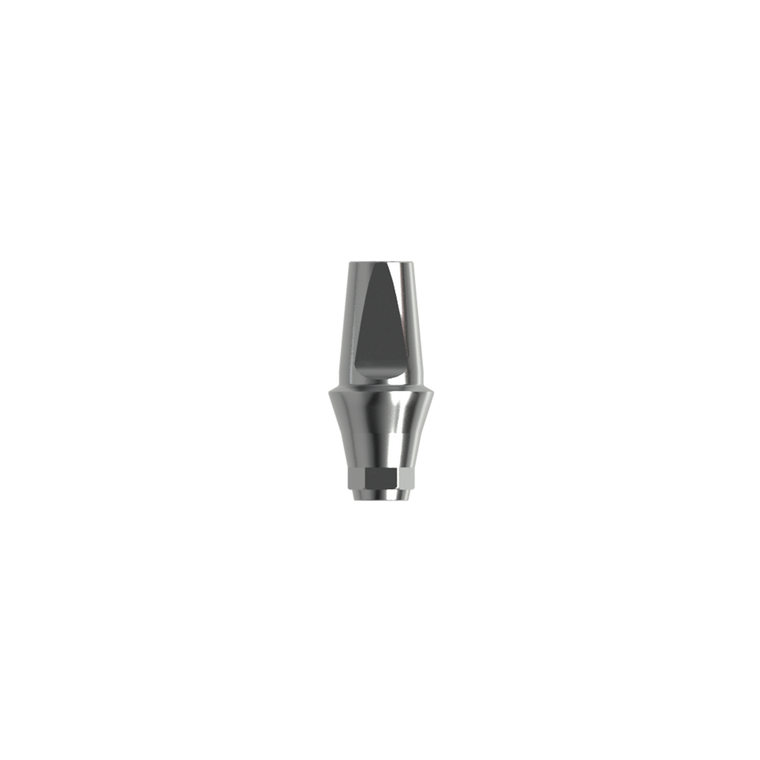 Titanium straight abutment (H 2.0 mm).
