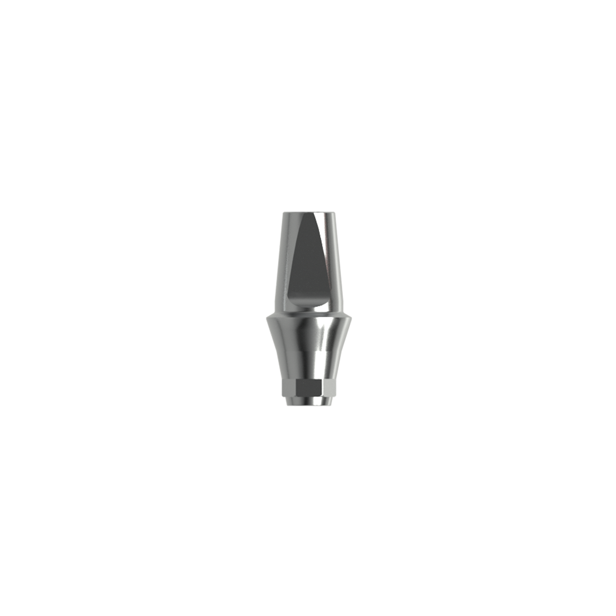 Titanium straight abutment (H 2.0 mm).