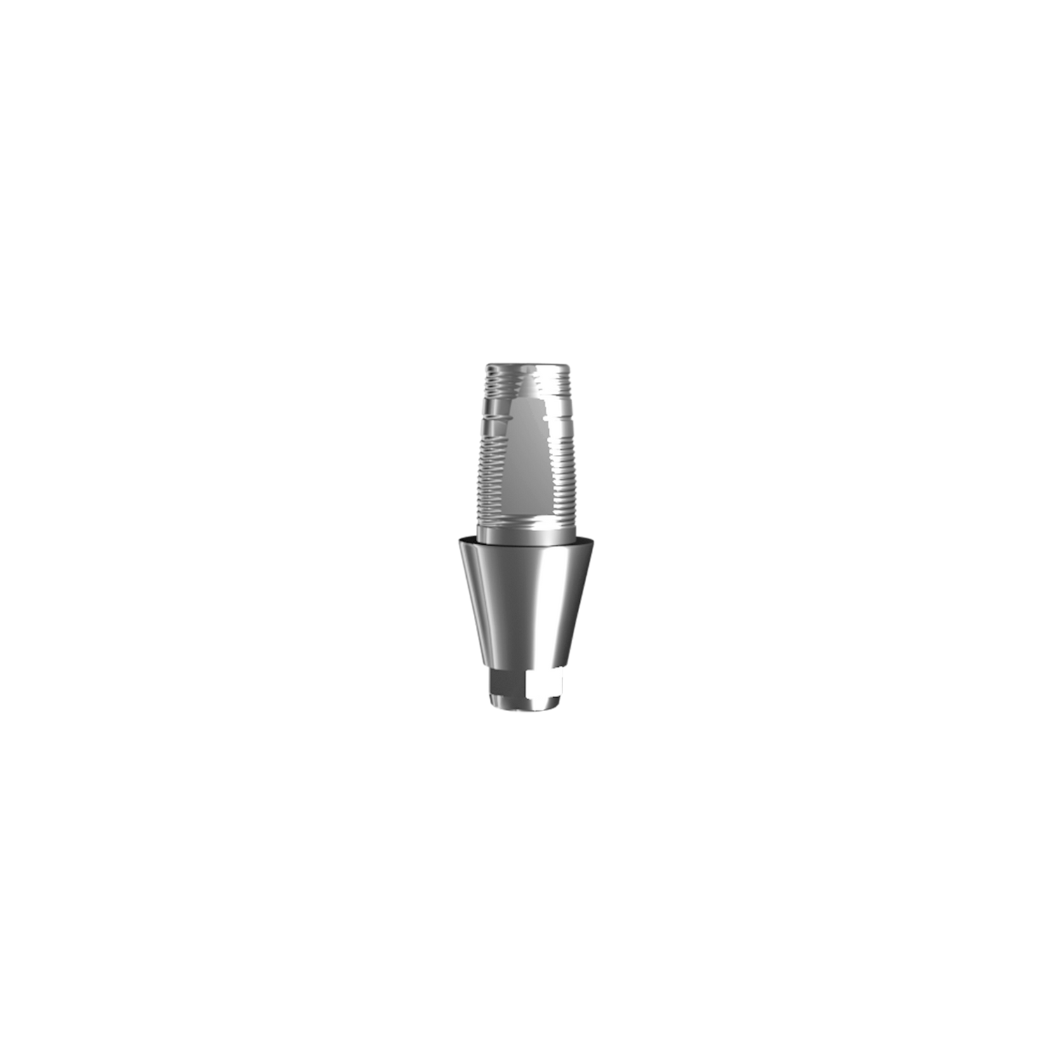 Titanium base, GeoMedi compatible (H 2.0 mm) for single
