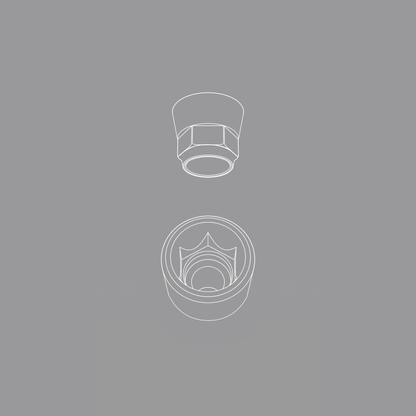 Titanium base, GeoMedi compatible (H 4.0 mm) for single