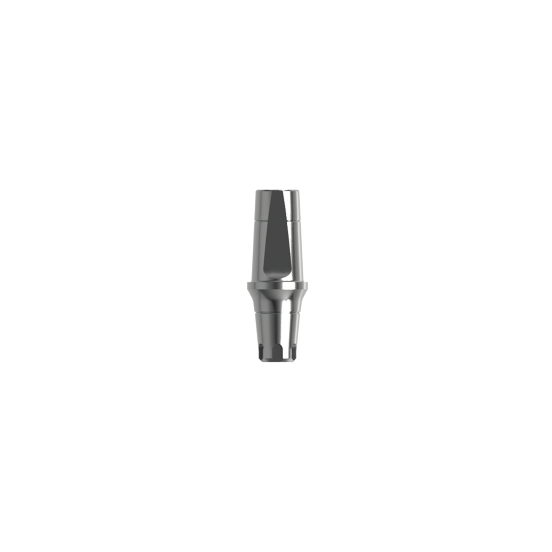 Titanium straight abutment NP (H 2.0 mm).  Complete with 2 screws.