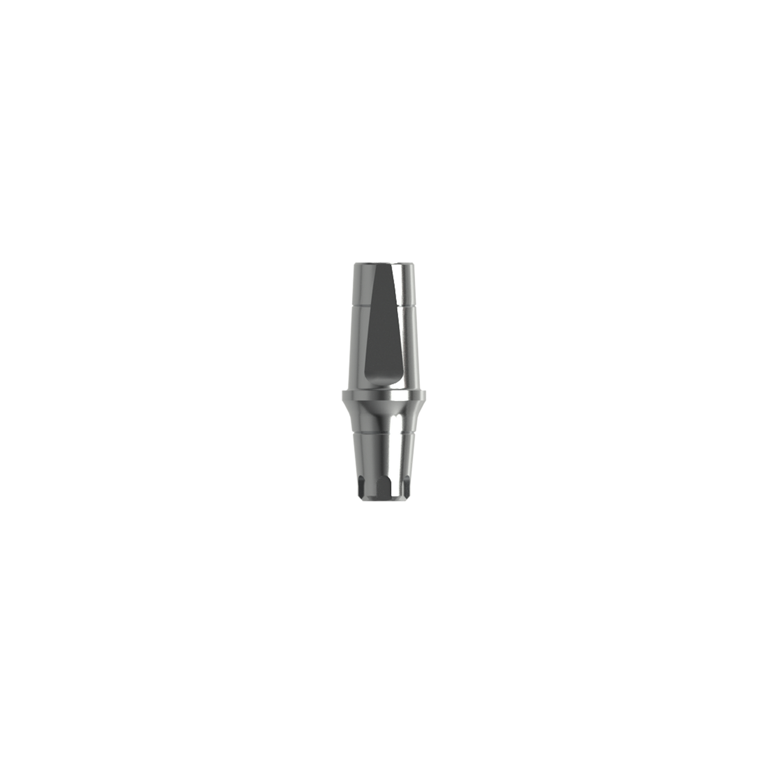 Titanium straight abutment NP (H 2.0 mm).  Complete with 2 screws.
