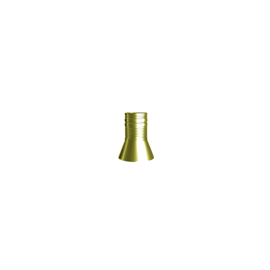 Titanium base cone 43°. Complete with screw.