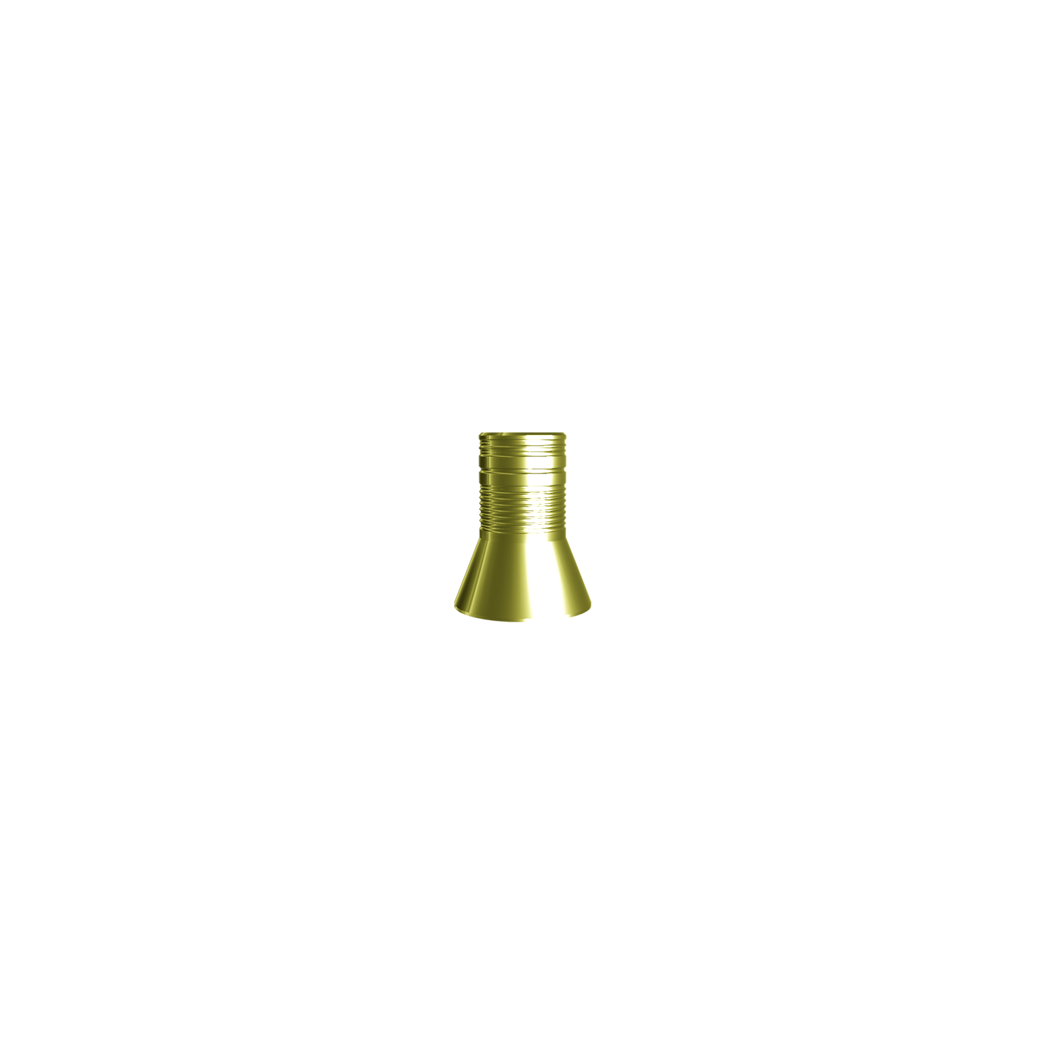Titanium base cone 43°. Complete with screw.