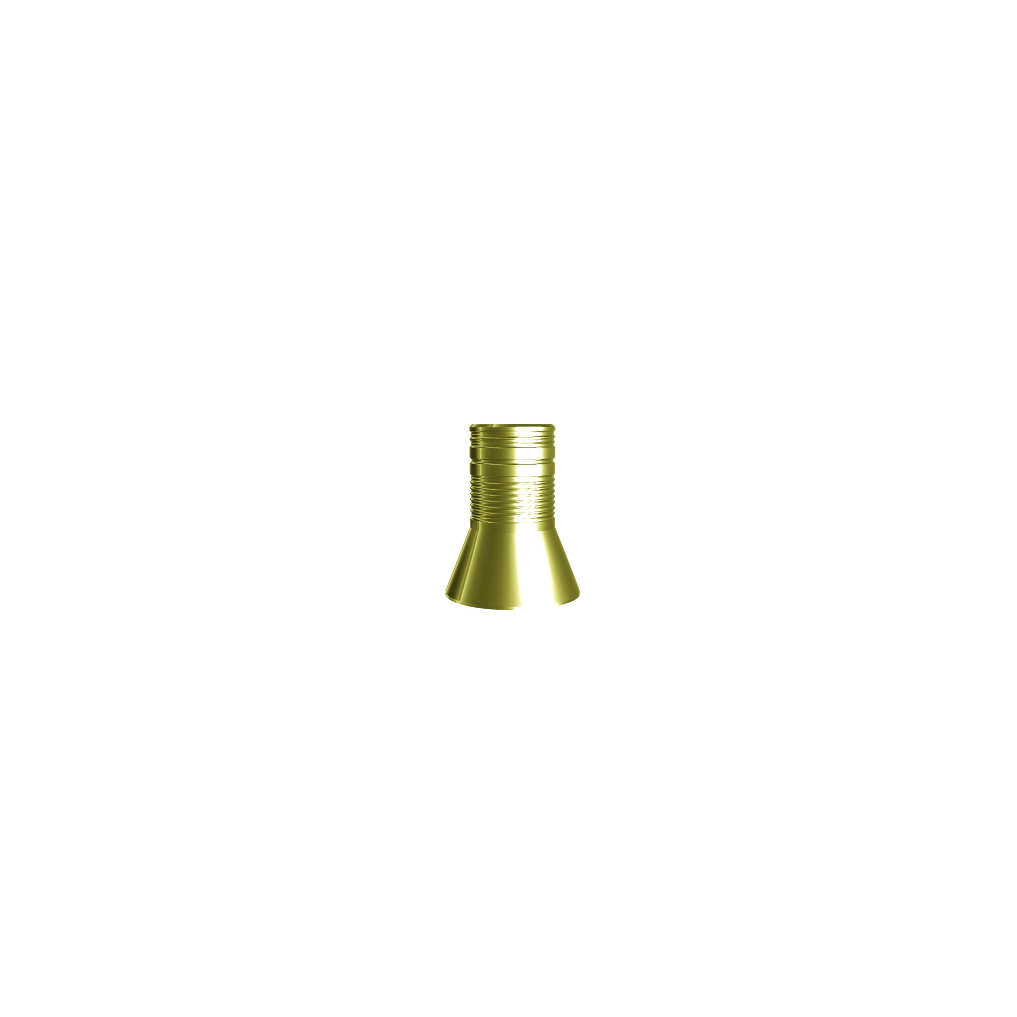 Titanium base cone 43°. Complete with screw.
