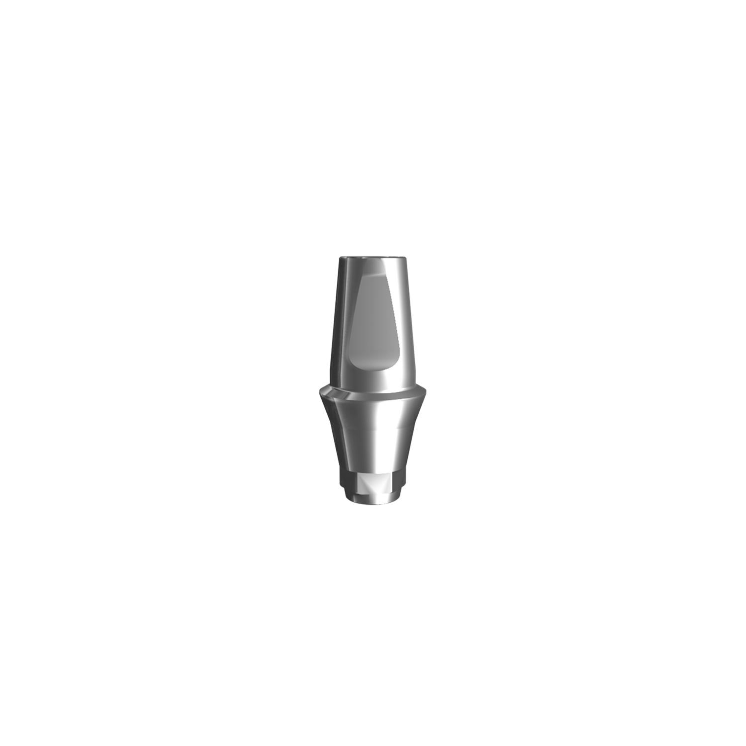 Titanium straight abutment (H 2.0 mm).