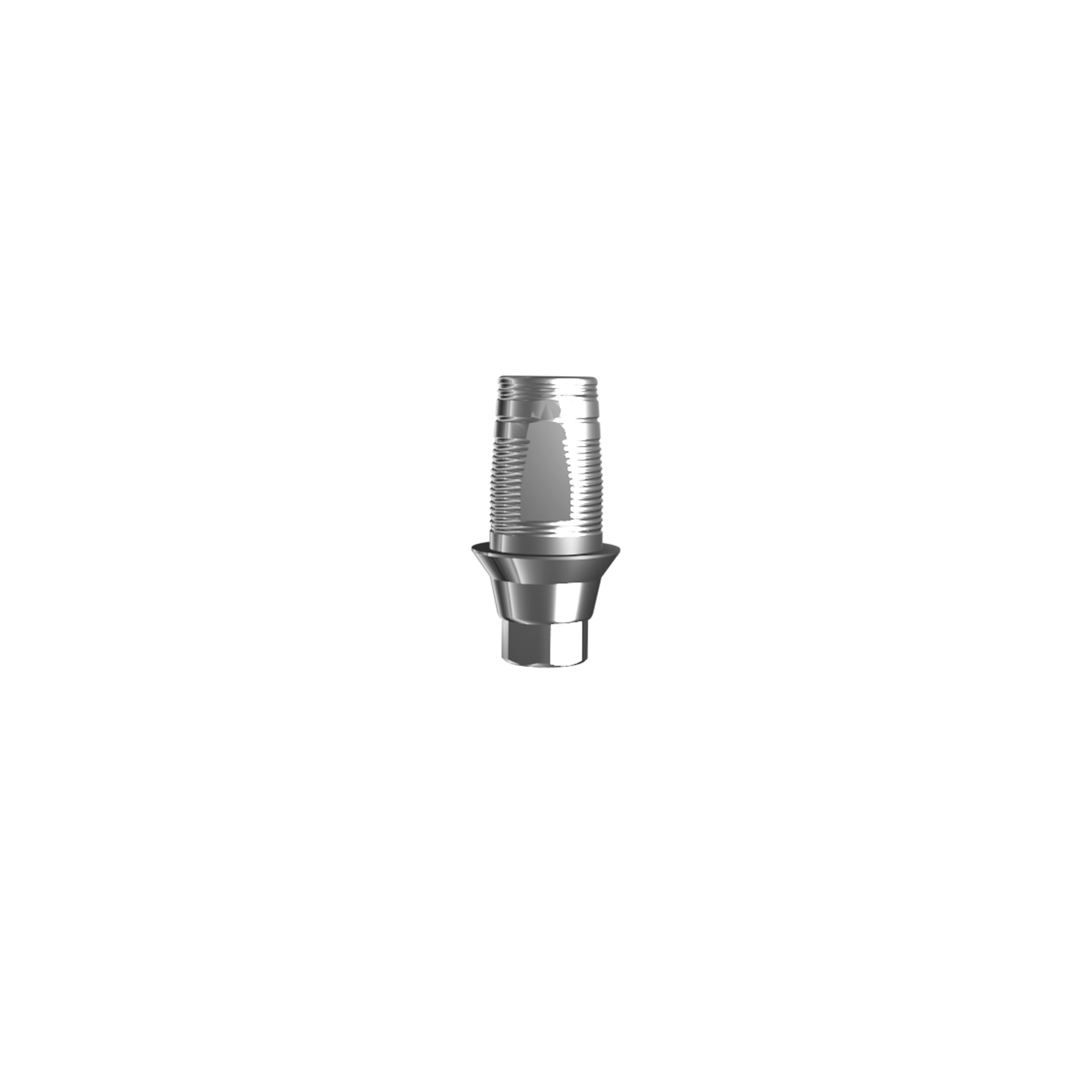 Titanium base, GeoMedi compatible RP (H 1,3 mm) for single.
