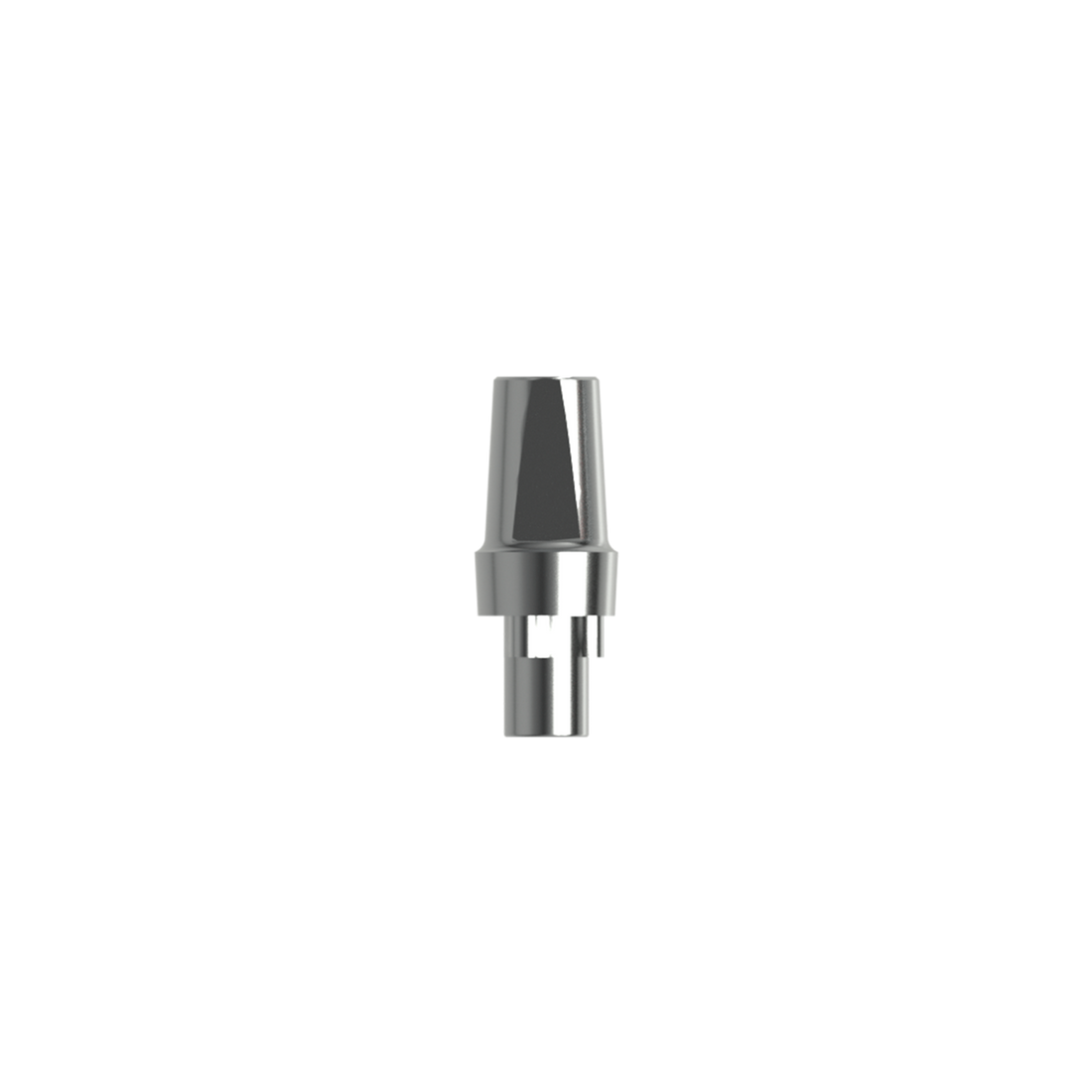 Titanium straight abutment, RP (H 1.0 mm).