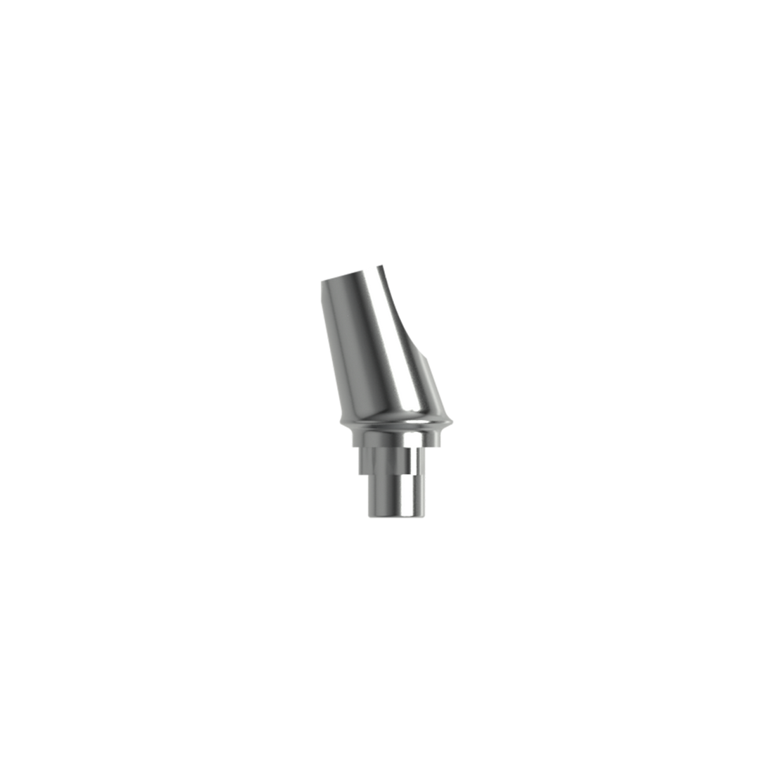 Titanium angled abutment, NP/ 15° (H 1.0 mm).