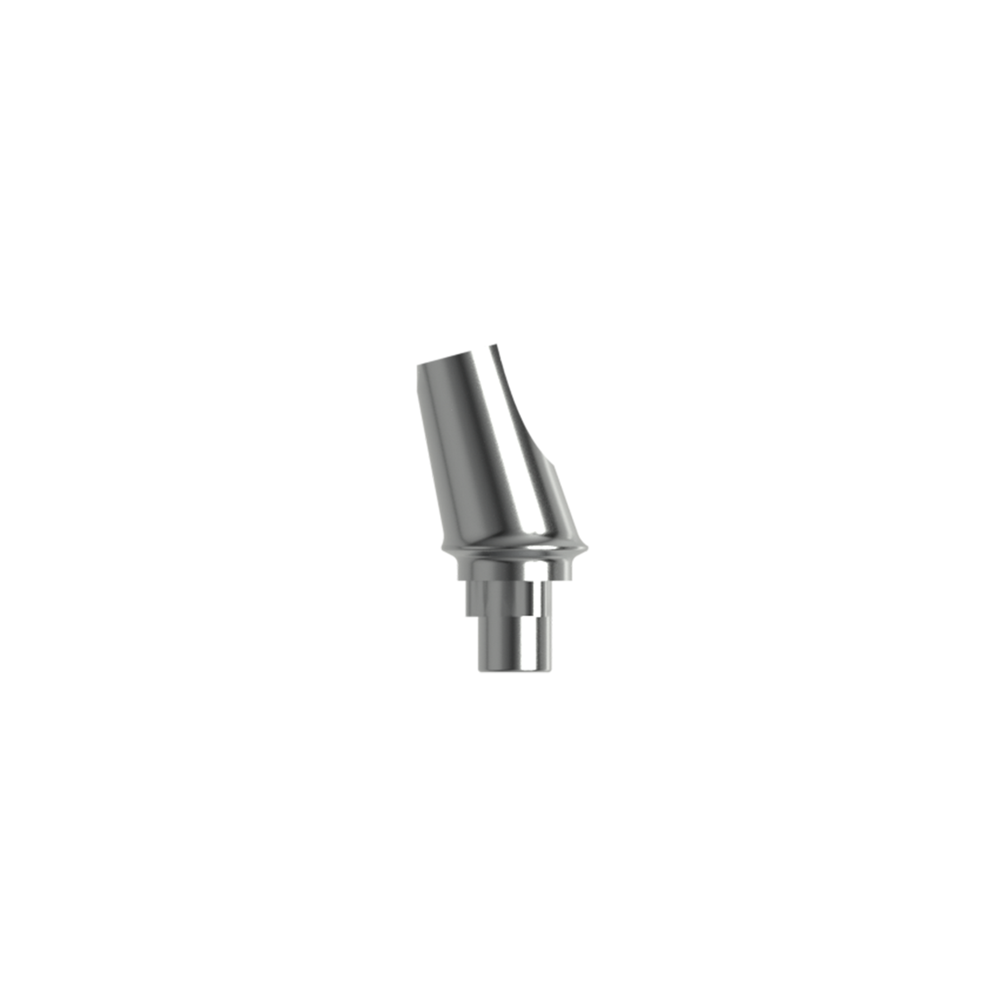 Titanium angled abutment, NP/ 15° (H 1.0 mm).