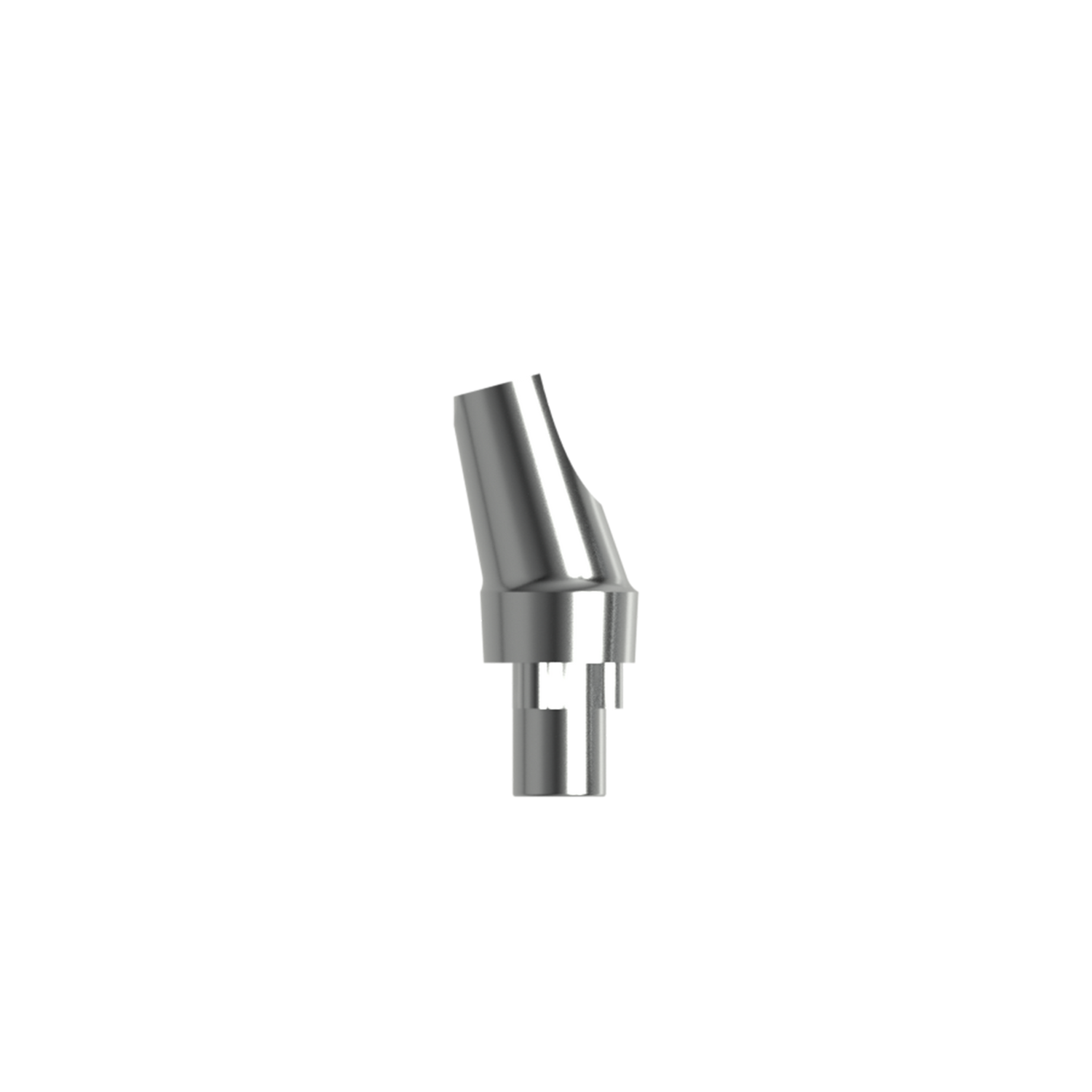 Titanium angled abutment, RP/ 15° (H 1.0 mm).