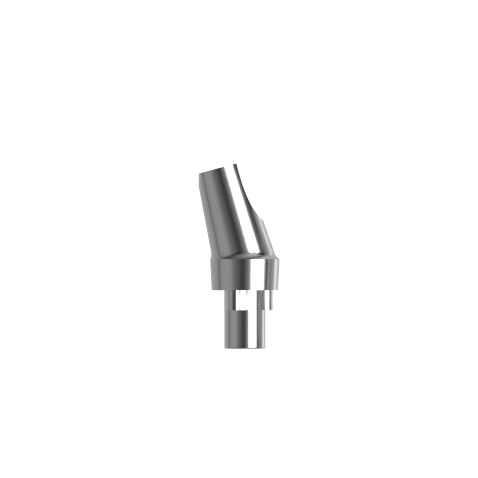 Titanium angled abutment, RP/ 15° (H 1.0 mm).