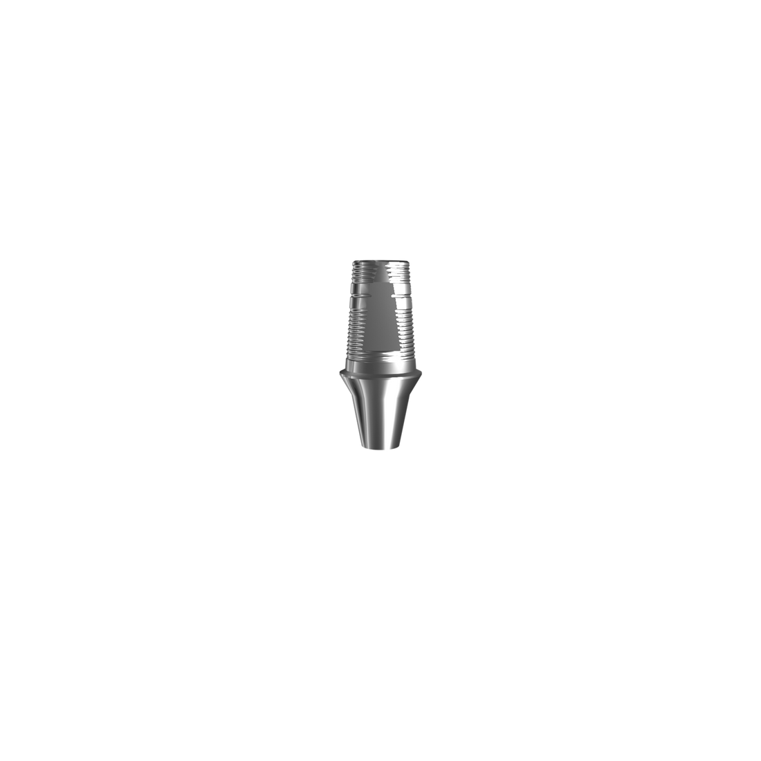 Titanium base, GeoMedi compatible, Mini (H 1,3 mm) for bridge.