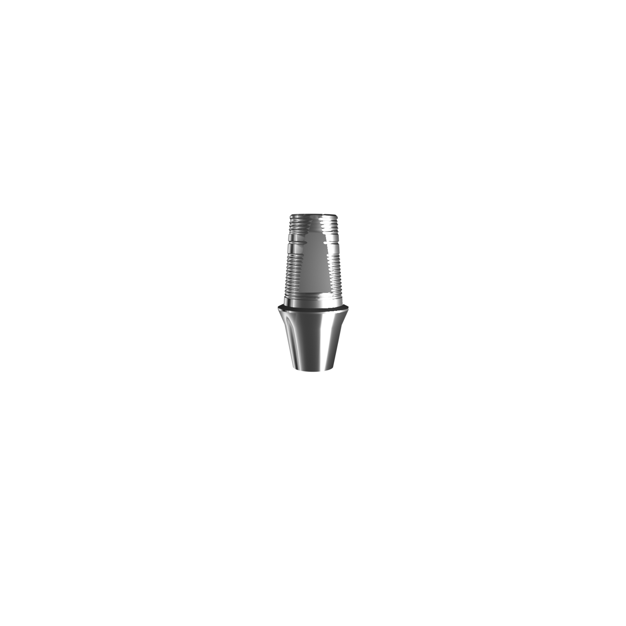 Titanium base, GeoMedi compatible, Regular (H 1,3 mm) for bridge.