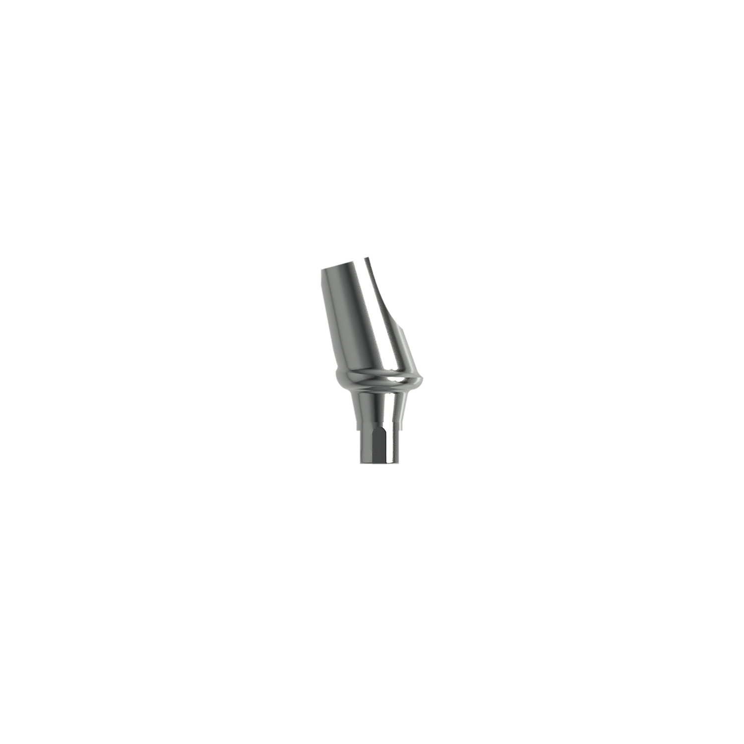 Titanium angled abutment 15°, NC (H 1.0 mm).